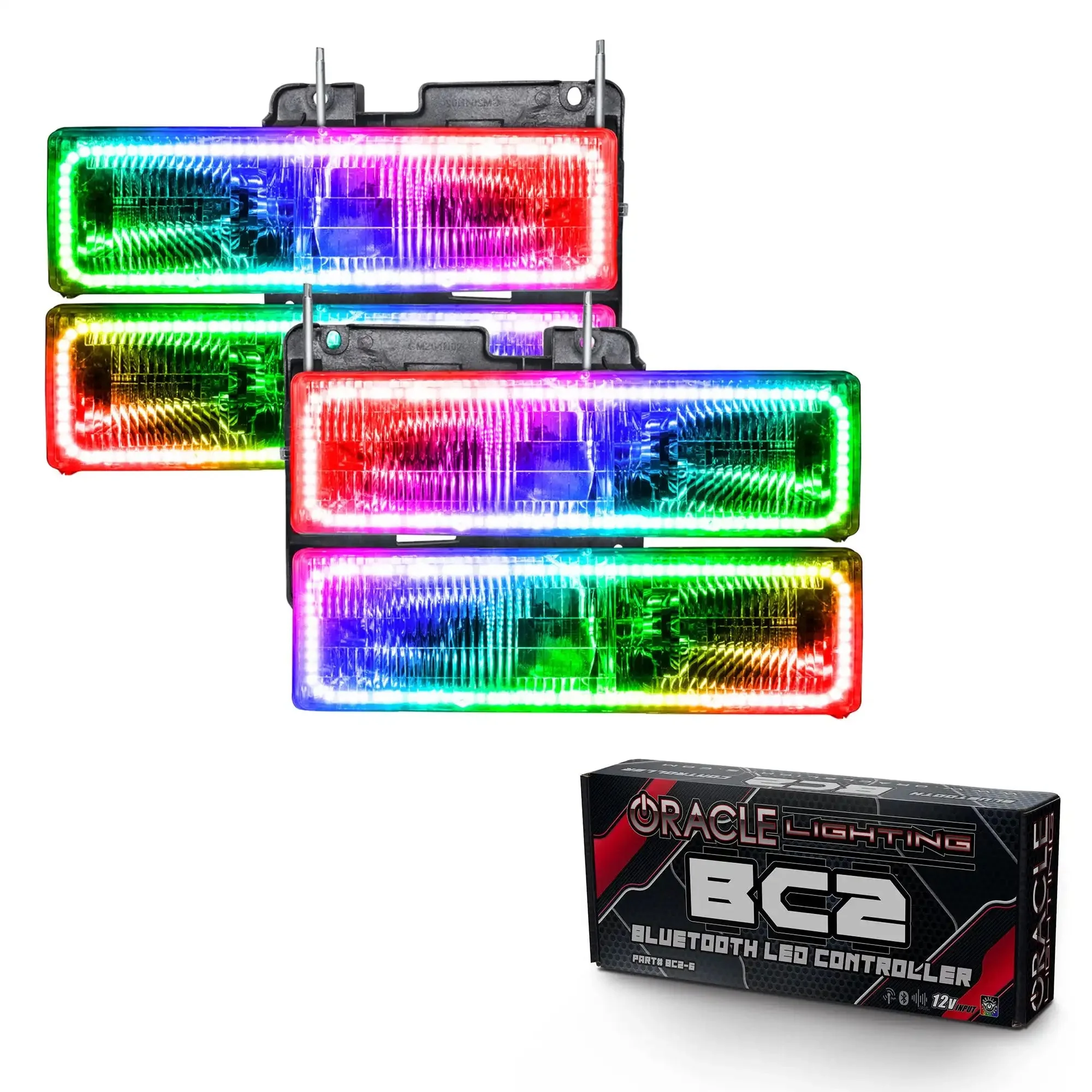ORACLE Lighting 1992-1999 GMC Yukon Pre-Assembled Halo Headlights - Image 10