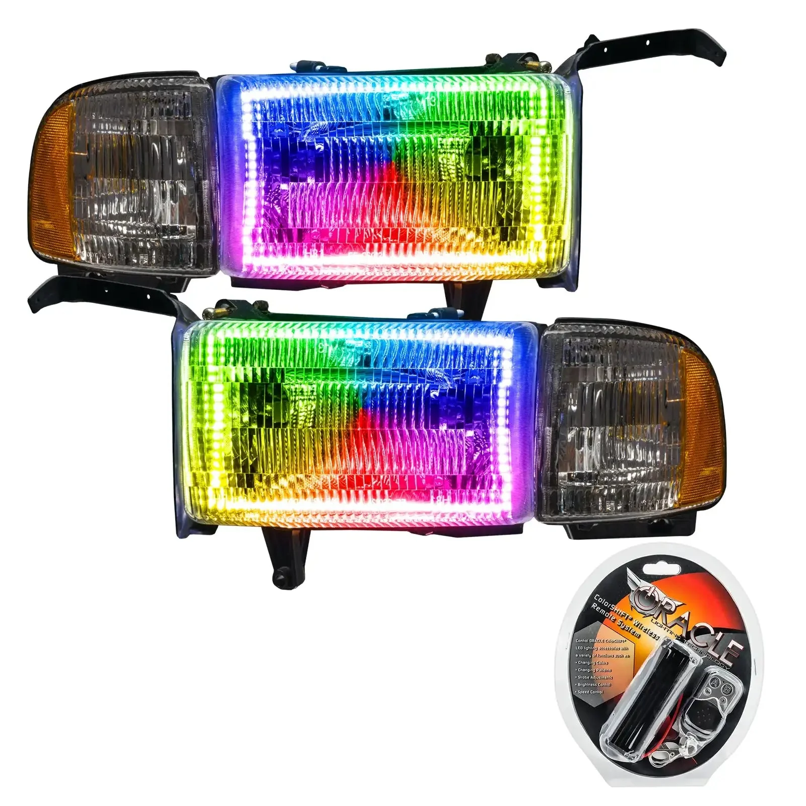 ORACLE Lighting 1994-2002 Dodge Ram 1500/2500/3500 Pre-Assembled Halo Headlights - Image 5