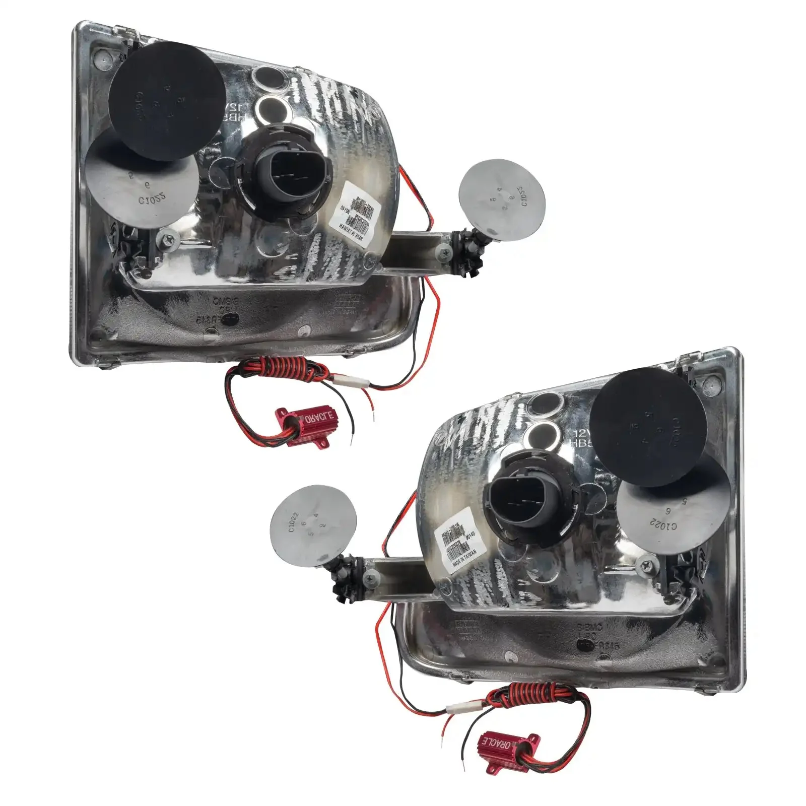 ORACLE Lighting 1997-2003 Ford F-150/F-250 Super Duty Pre-Assembled Halo Headlights - Chrome Housing - Image 5