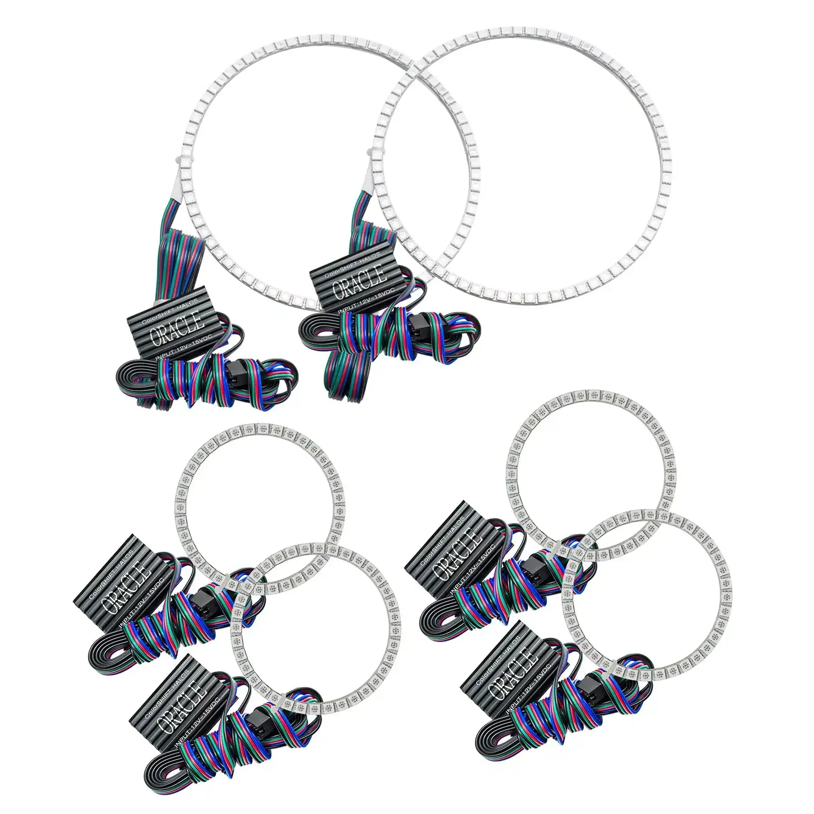 ORACLE Lighting 2001-2004 Nissan Frontier LED Triple Halo Headlight Kit - Image 3