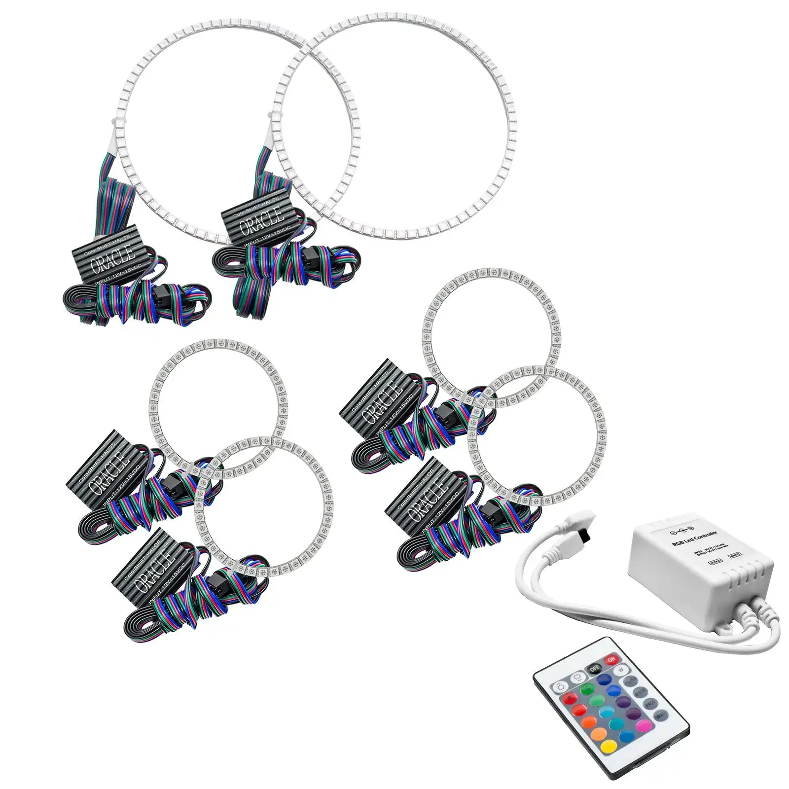 ORACLE Lighting 2001-2004 Nissan Frontier LED Triple Halo Headlight Kit - Image 4