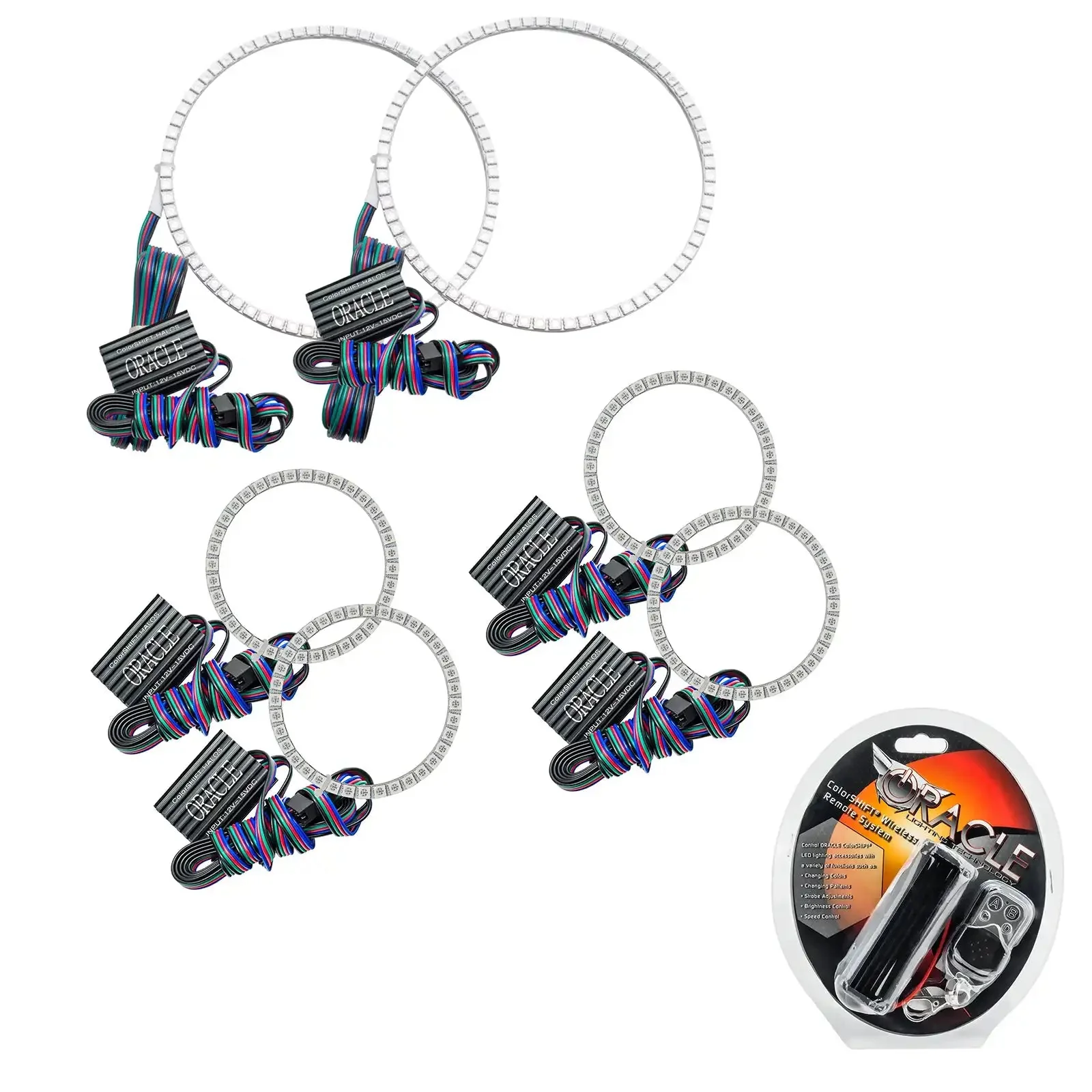 ORACLE Lighting 2001-2004 Nissan Frontier LED Triple Halo Headlight Kit - Image 5