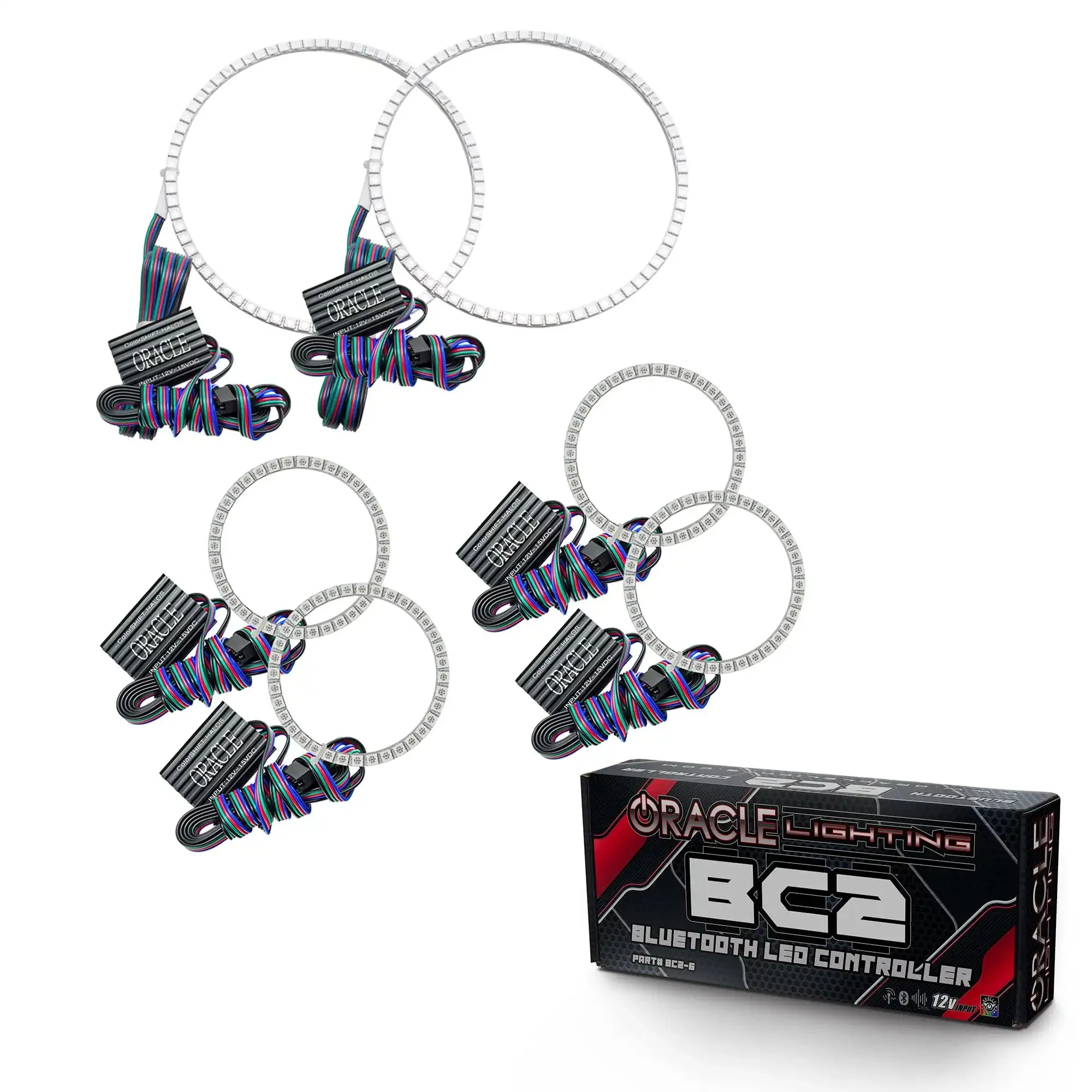 ORACLE Lighting 2001-2004 Nissan Frontier LED Triple Halo Headlight Kit - Image 8
