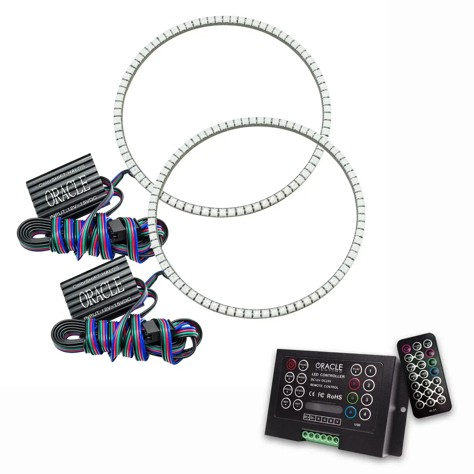 ORACLE Lighting 2003-2010 Hummer H2 Surface Mount LED Headlight Halo Kit - Image 5