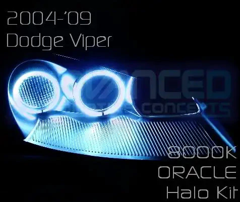 ORACLE Lighting 2003-2012 Dodge Viper SRT-10 LED Headlight Halo Kit - Image 5