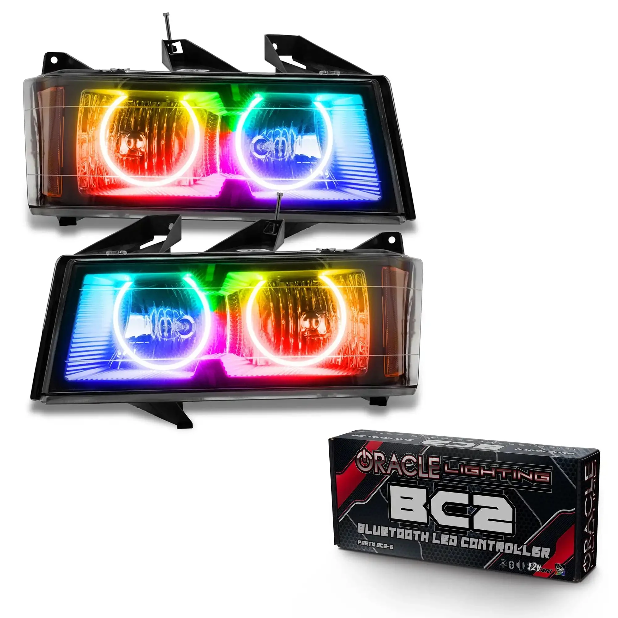 ORACLE Lighting 2004-2012 Chevrolet Colorado Pre-Assembled LED Halo Headlights - Image 14