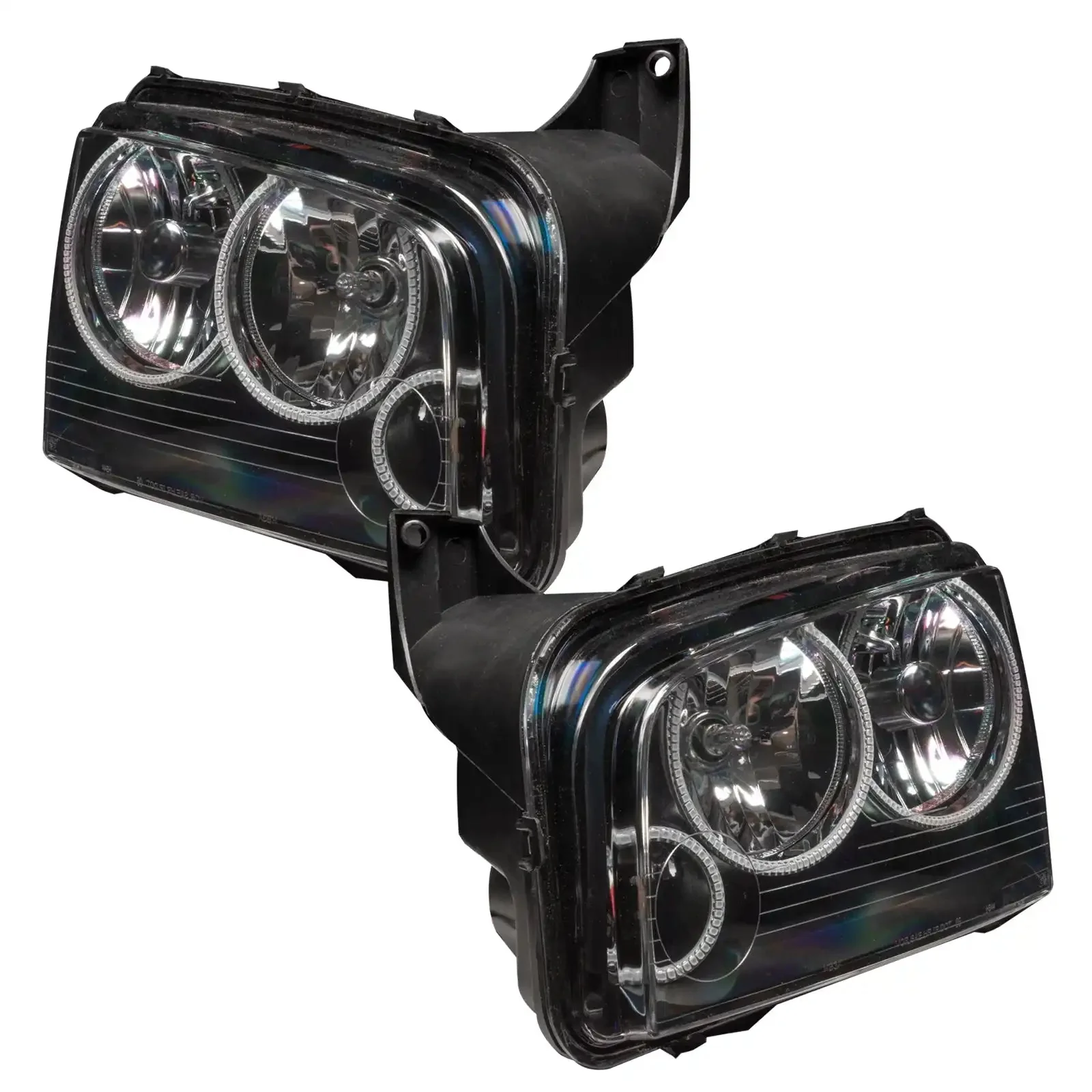 2005-2010 Dodge Charger Pre-Assembled Headlights - Non HID - Triple Halo - Image 3
