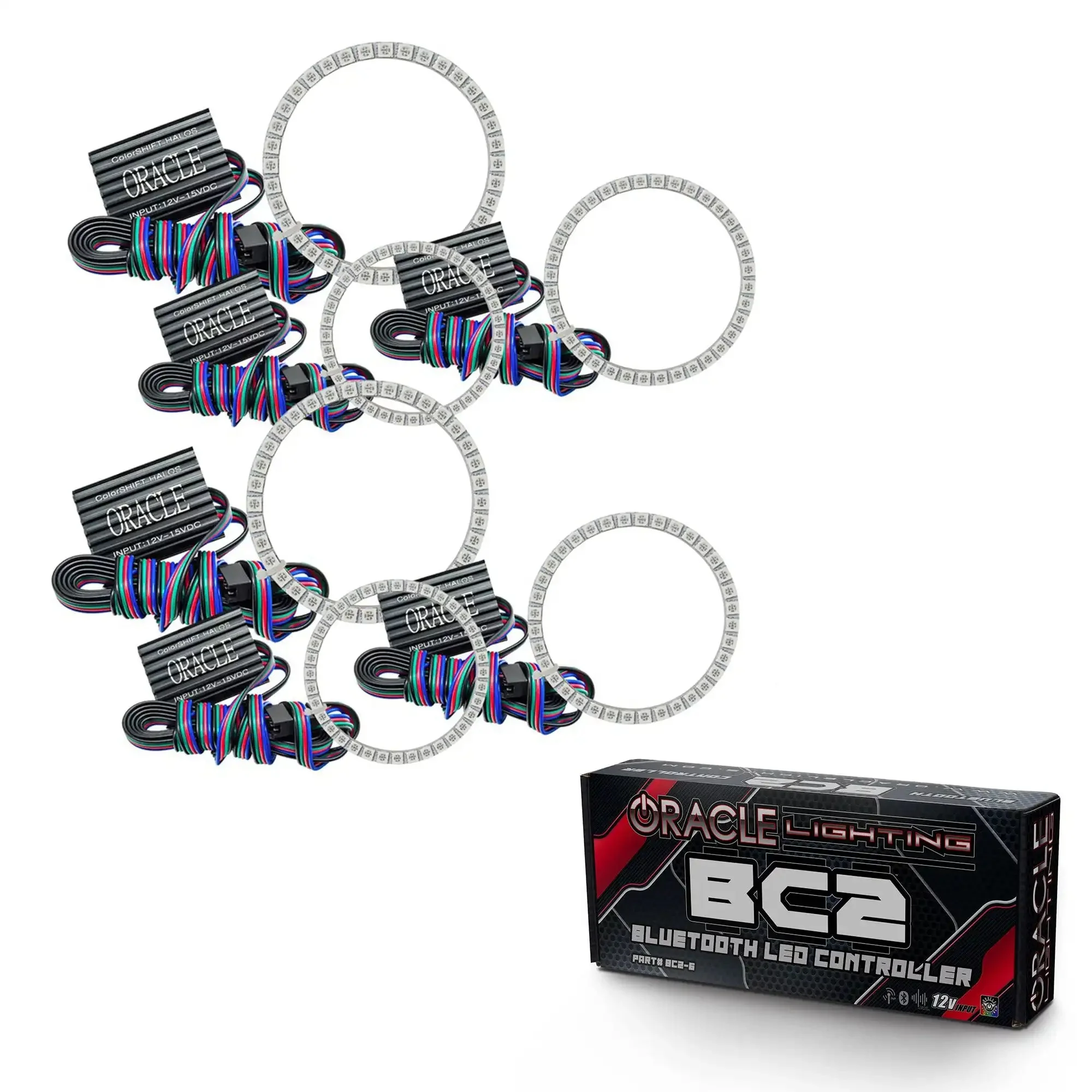 2005-2013 Chevrolet C6 Corvette ORACLE Triple Halo Headlight Kit - Image 13