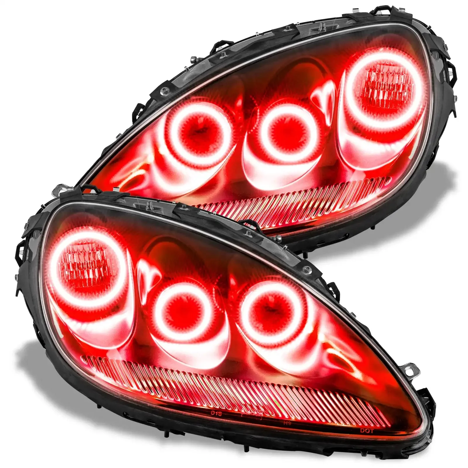 2005-2013 Chevrolet C6 Corvette ORACLE Triple Halo Headlight Kit - Image 4
