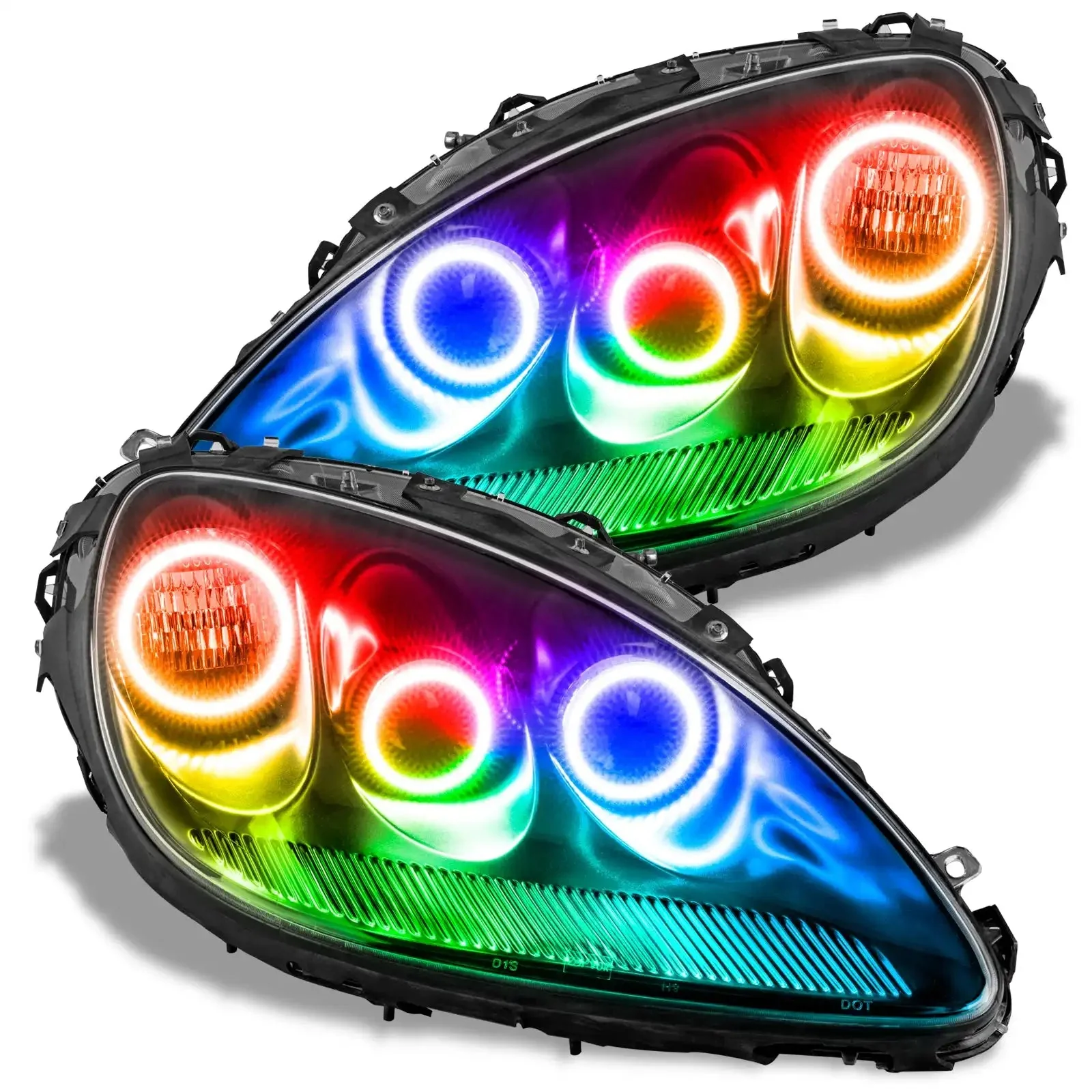 2005-2013 Chevrolet C6 Corvette ORACLE Triple Halo Headlight Kit - Image 7