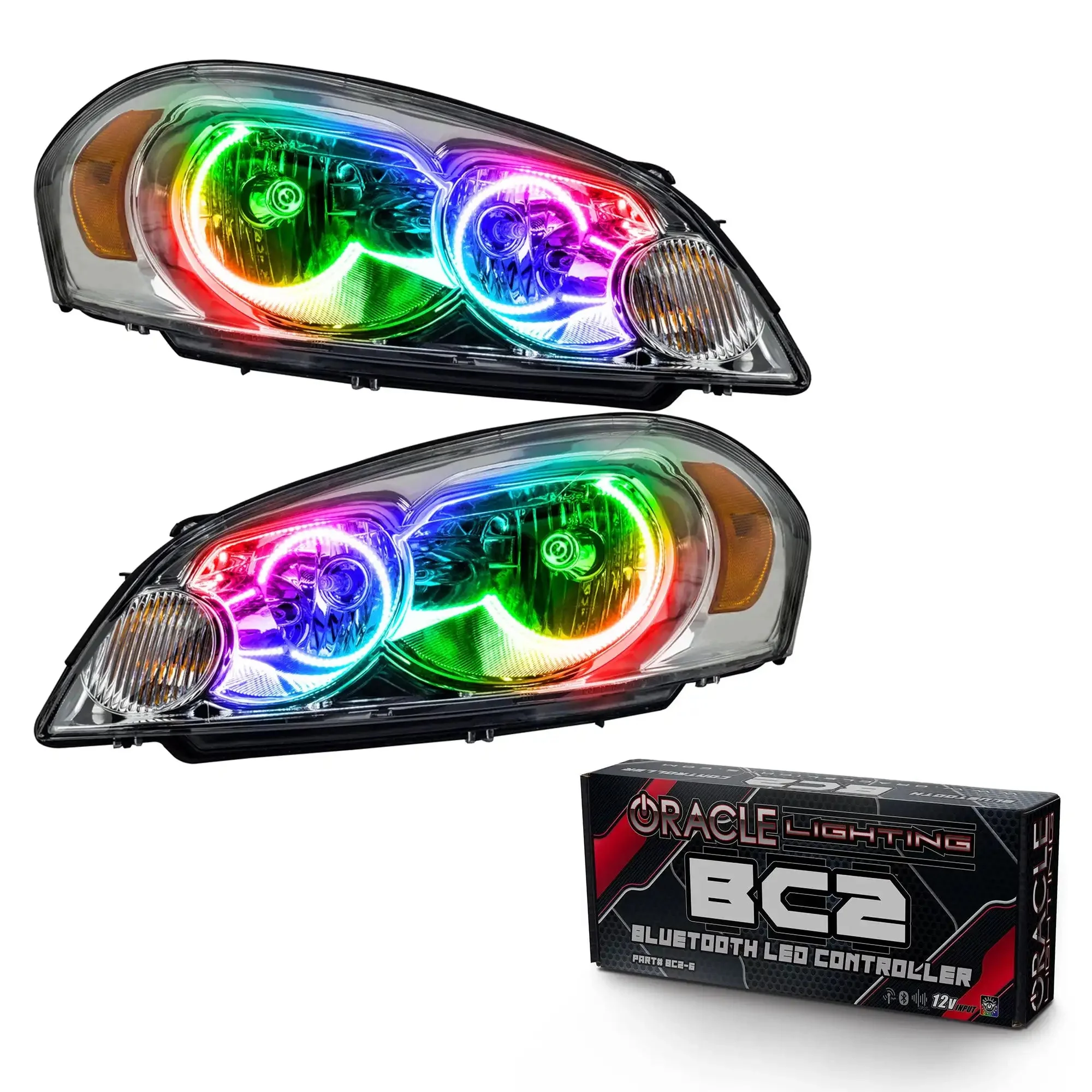 ORACLE Lighting 2006-2013 Chevrolet Impala Non-Projector Pre-Assembled Halo Headlights - Image 11