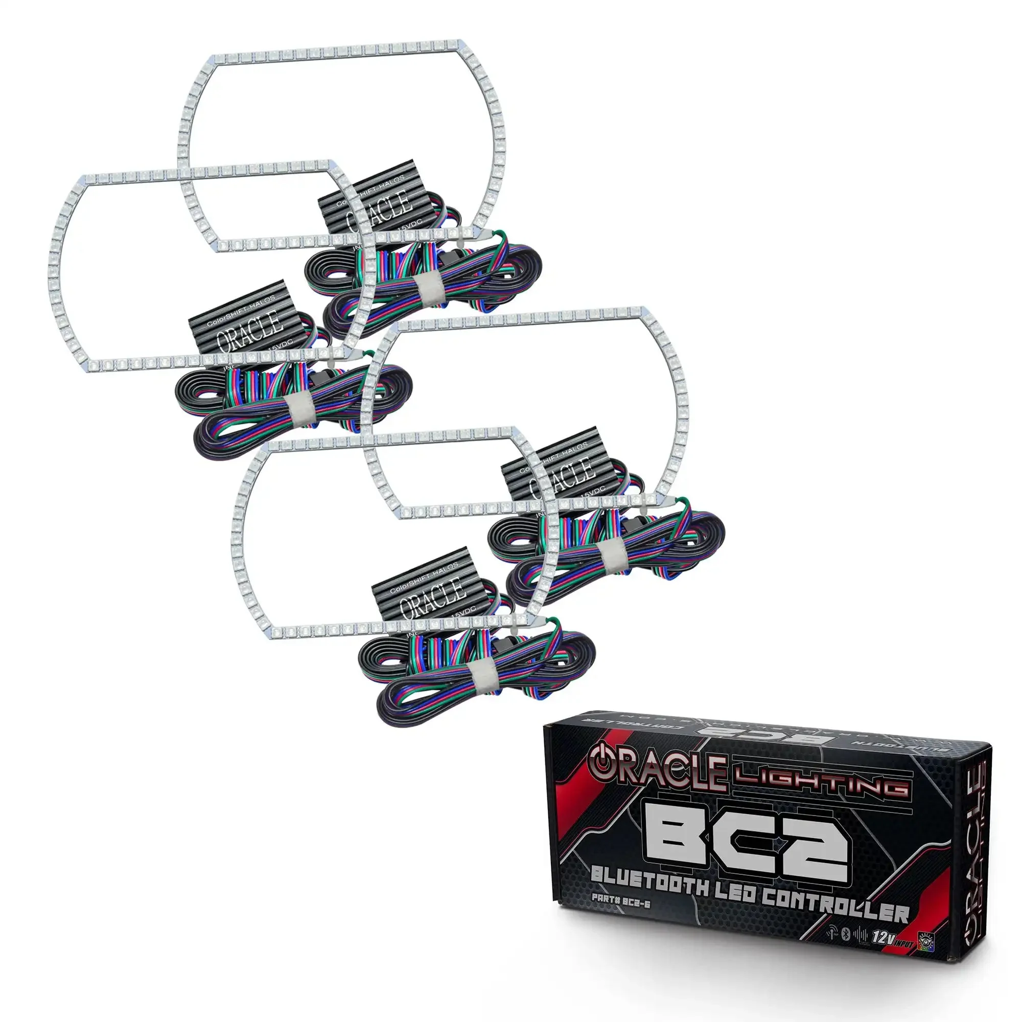 ORACLE Lighting 2007-2013 Chevrolet Silverado LED Headlight Halo Kit - Square Style - Image 6