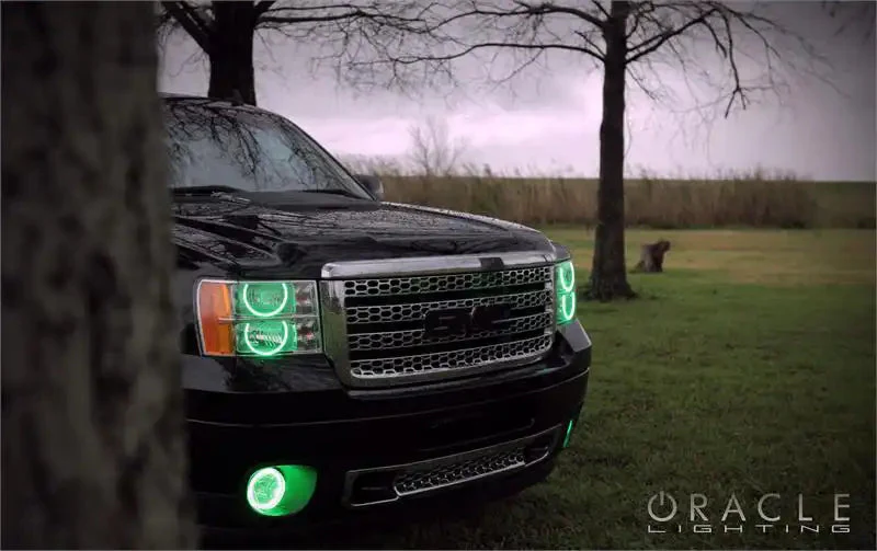 ORACLE Lighting 2007-2013 GMC Sierra LED Headlight Halo Kit (Round Style) - Image 5