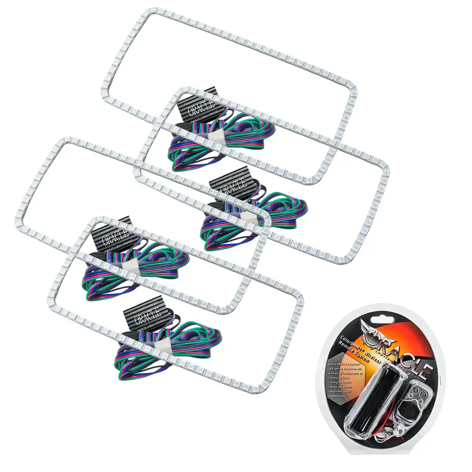 ORACLE Lighting 2007-2013 GMC Sierra LED Headlight Halo Kit (Square Style) - Image 7