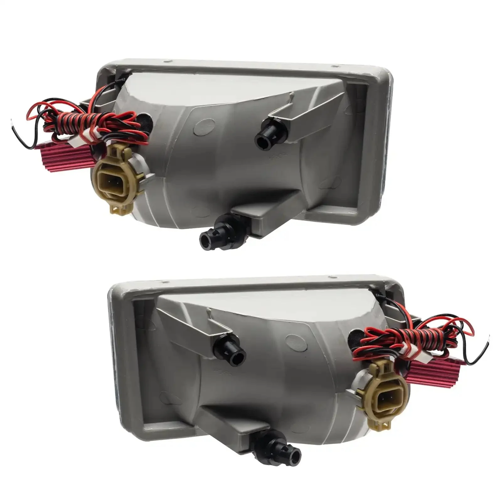 ORACLE Lighting 2007-2015 Chevrolet Silverado Pre-Assembled Fog Lights - Square Style Halo - Image 4