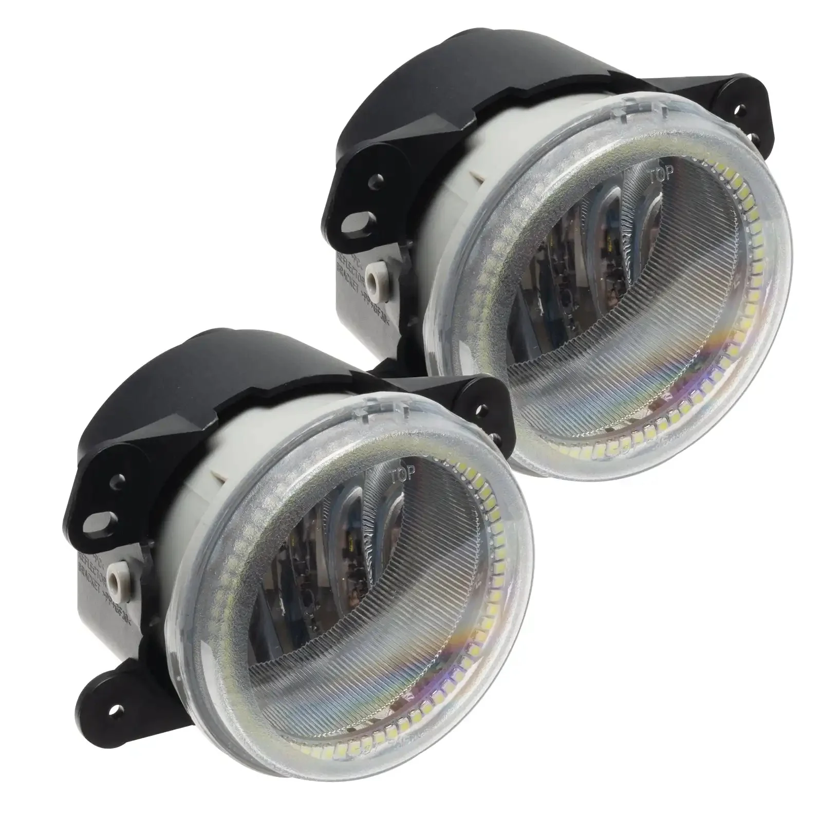 2007-2015 Jeep Wrangler Pre-Assembled Fog Lights - Dynamic ColorSHIFT - Image 4