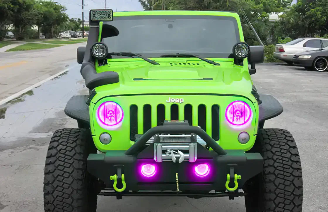 ORACLE Lighting 2007-2017 Jeep Wrangler JK LED Headlight Halo Kit - Image 39
