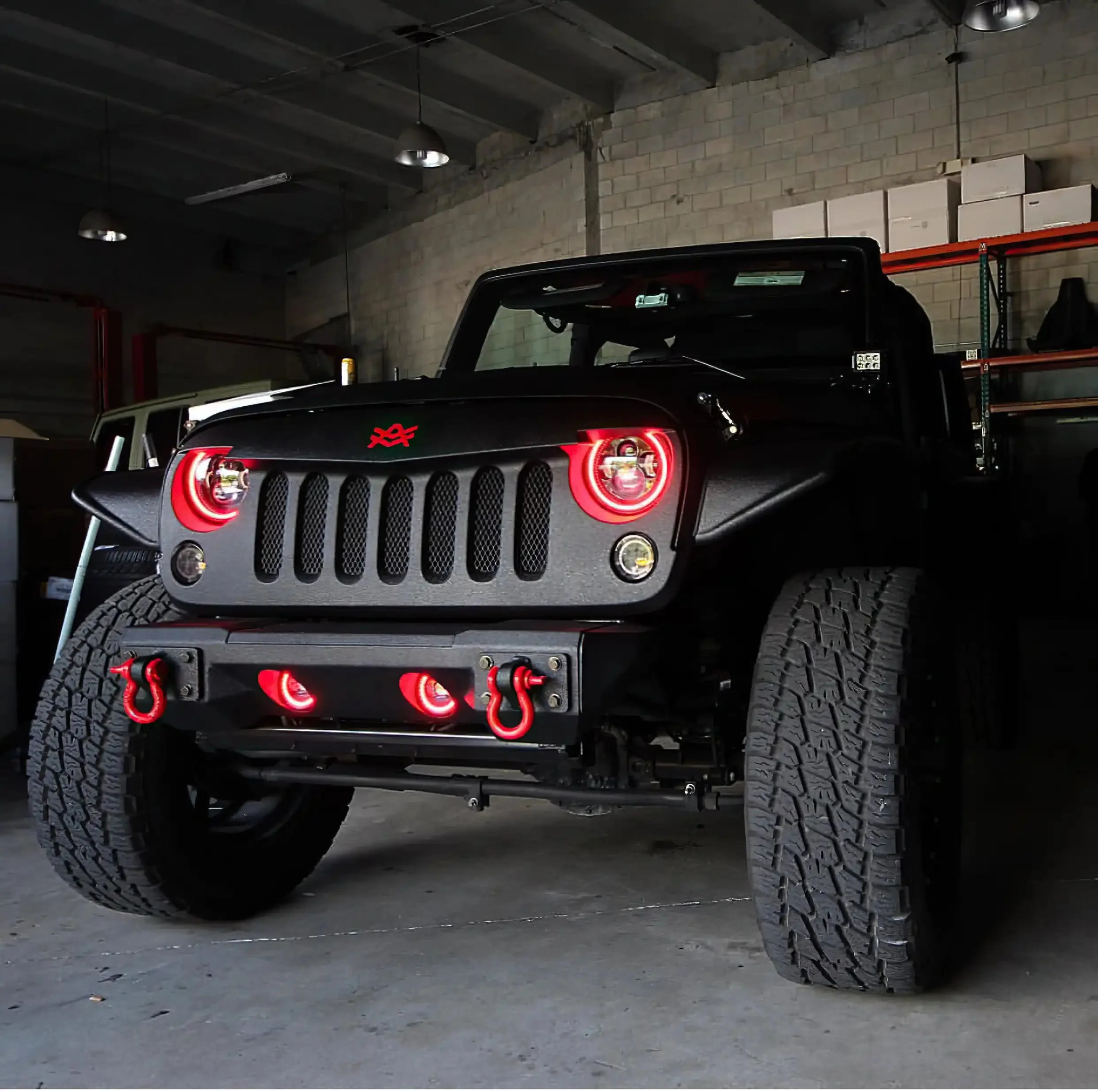 ORACLE Lighting 2007-2018 Jeep Wrangler JK LED Surface Mount Fog Light Halo Kit - Image 14