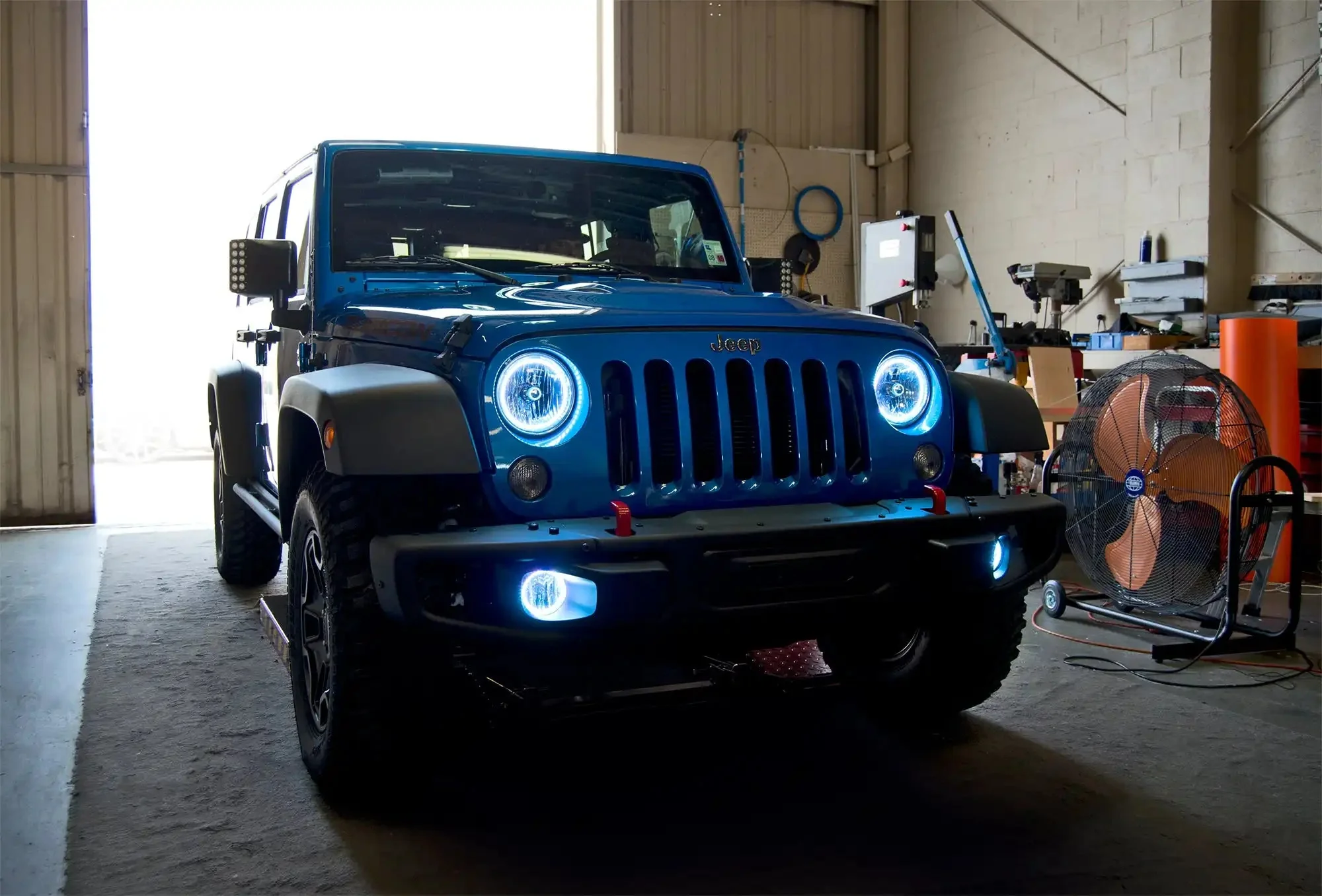 ORACLE Lighting 2007-2017 Jeep Wrangler JK LED Surface Mount Headlight Halo Kit - Image 11