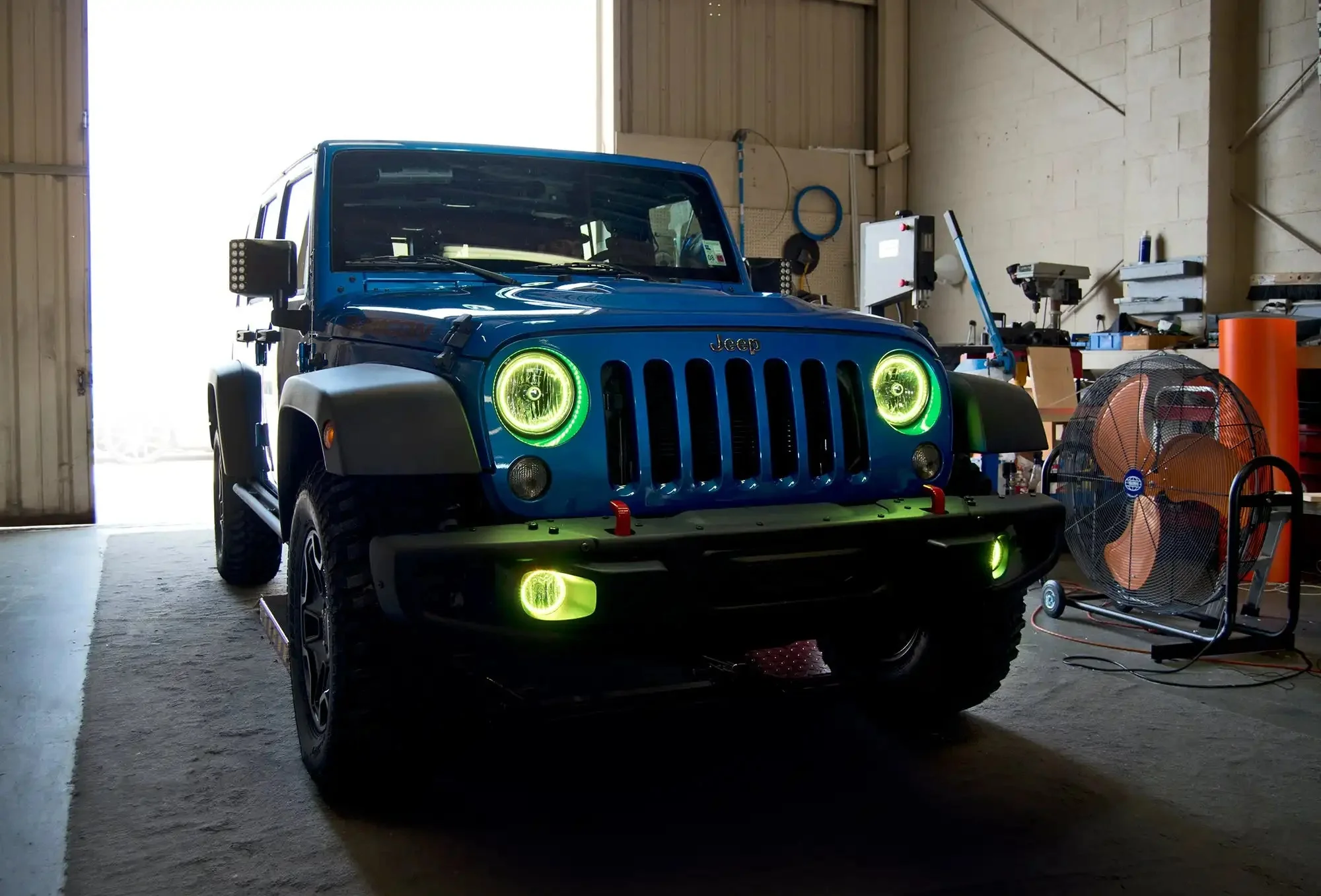ORACLE Lighting 2007-2017 Jeep Wrangler JK LED Surface Mount Headlight Halo Kit - Image 16