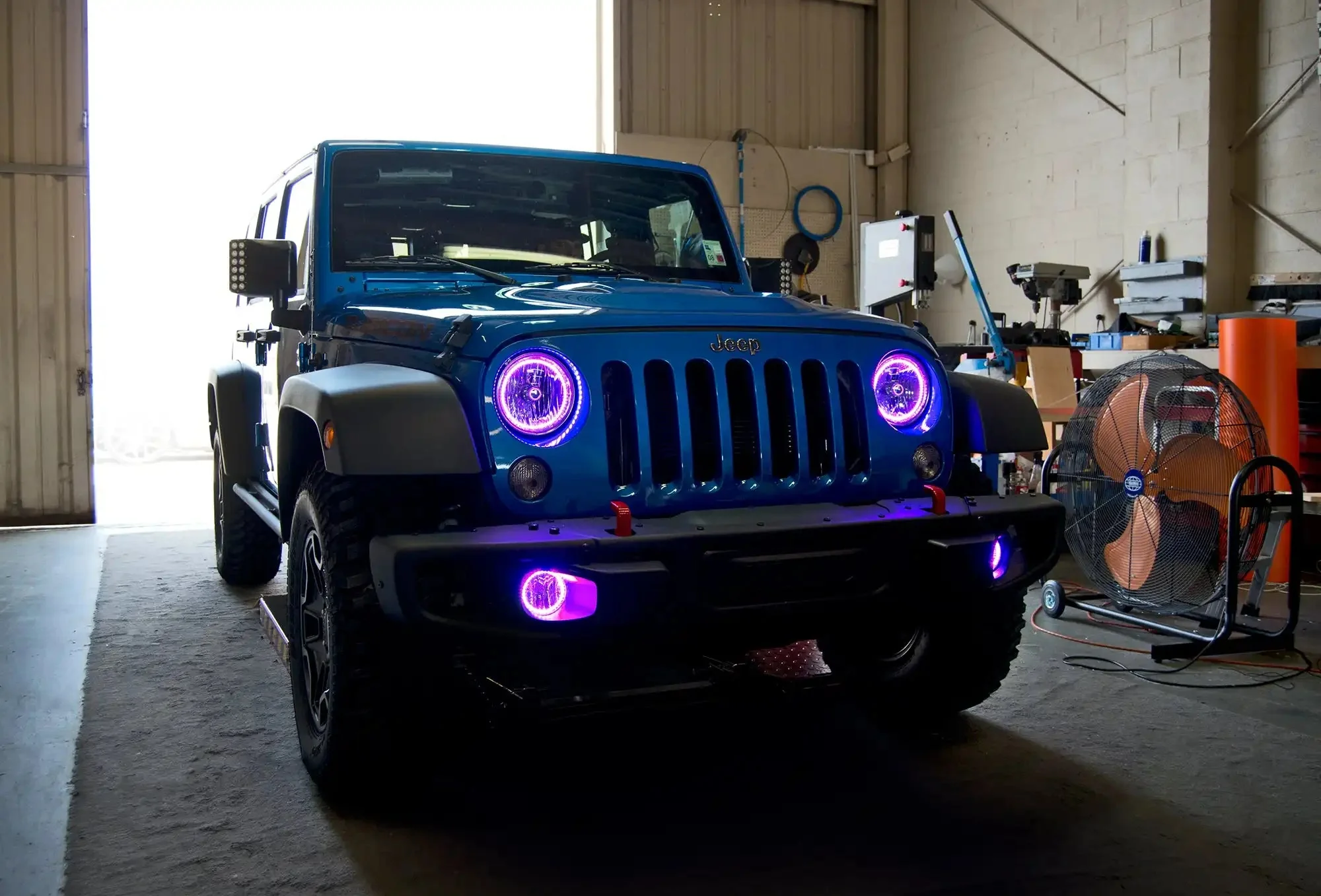 ORACLE Lighting 2007-2017 Jeep Wrangler JK LED Surface Mount Headlight Halo Kit - Image 18