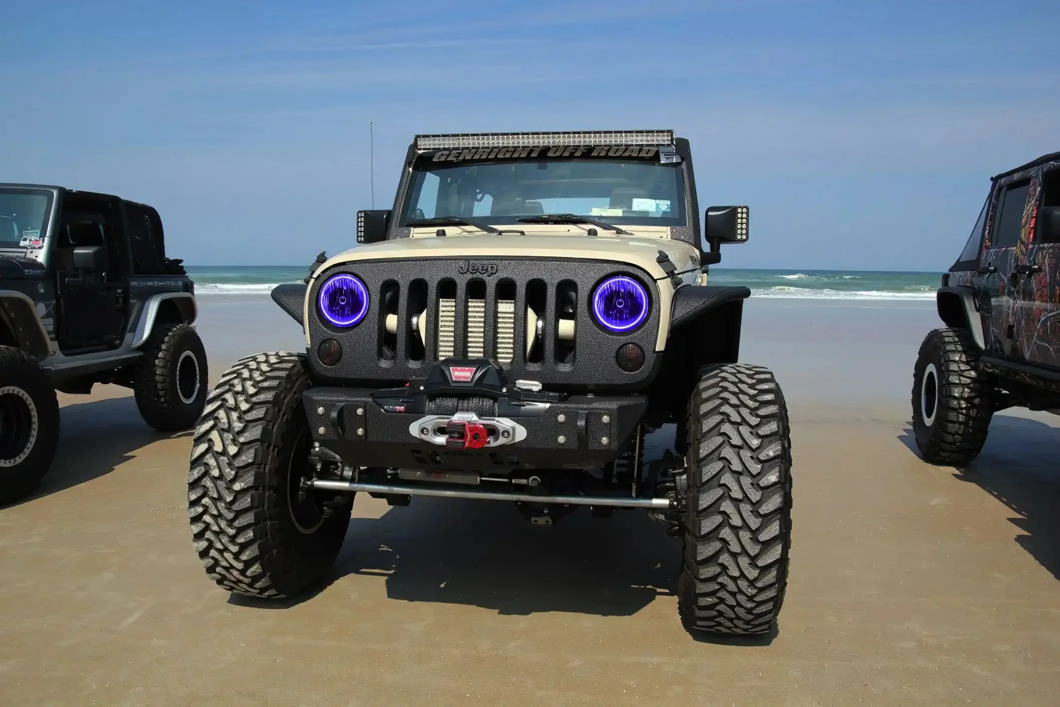 ORACLE Lighting 2007-2017 Jeep Wrangler JK LED Surface Mount Headlight Halo Kit - Image 25