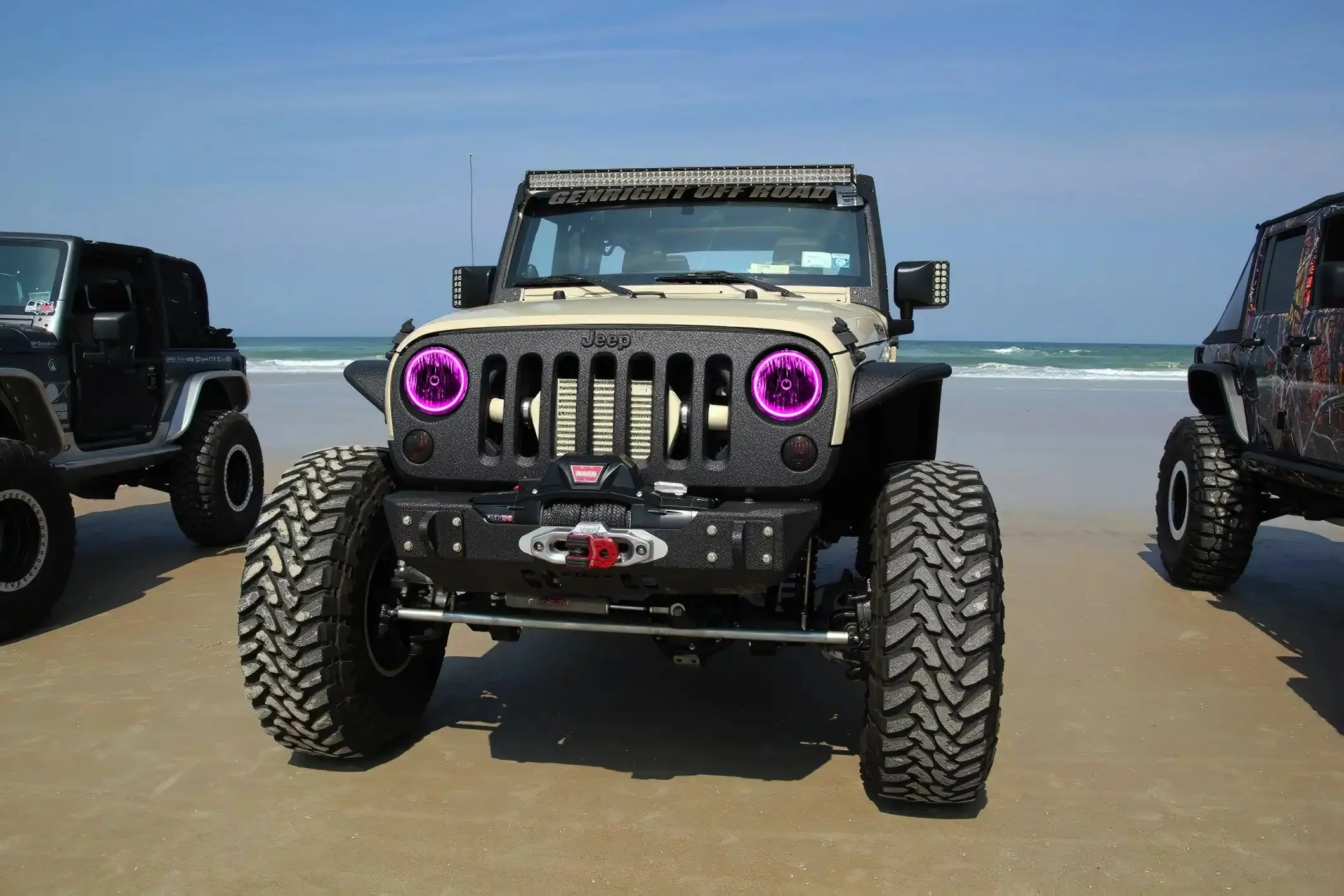ORACLE Lighting 2007-2017 Jeep Wrangler JK LED Surface Mount Headlight Halo Kit - Image 27