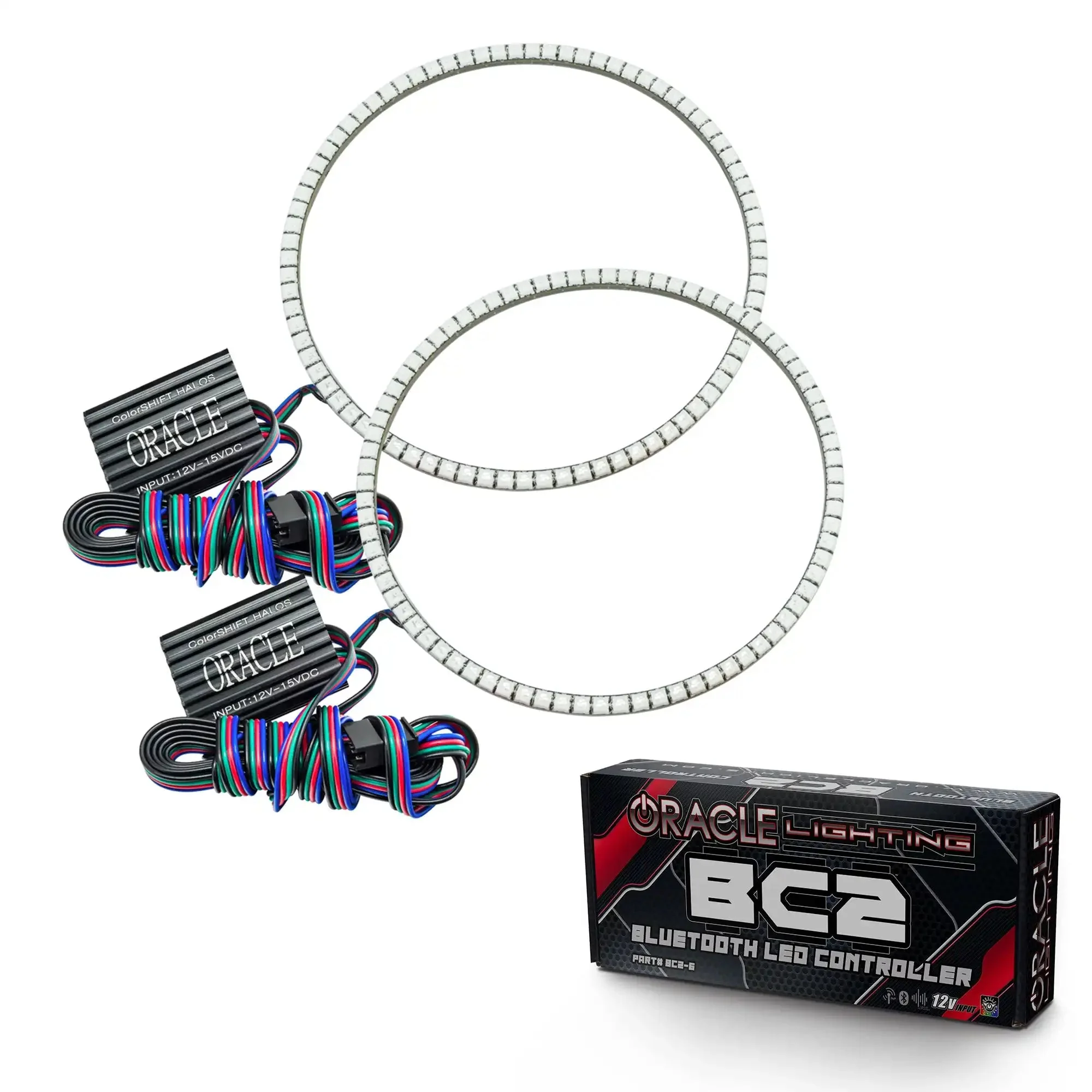 ORACLE Lighting 2007-2017 Jeep Wrangler JK LED Surface Mount Headlight Halo Kit - Image 7