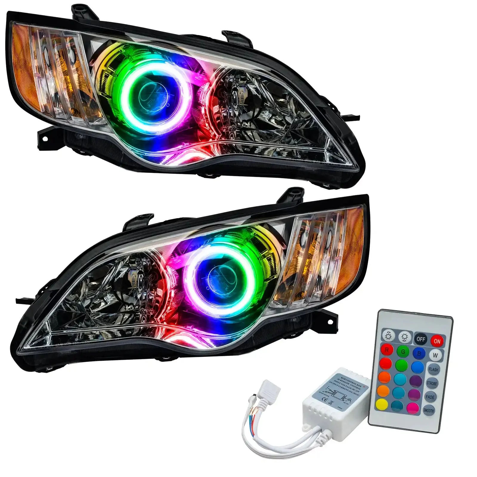 2008-2009 Subaru Legacy Pre-Assembled Headlights - Chrome - Image 13