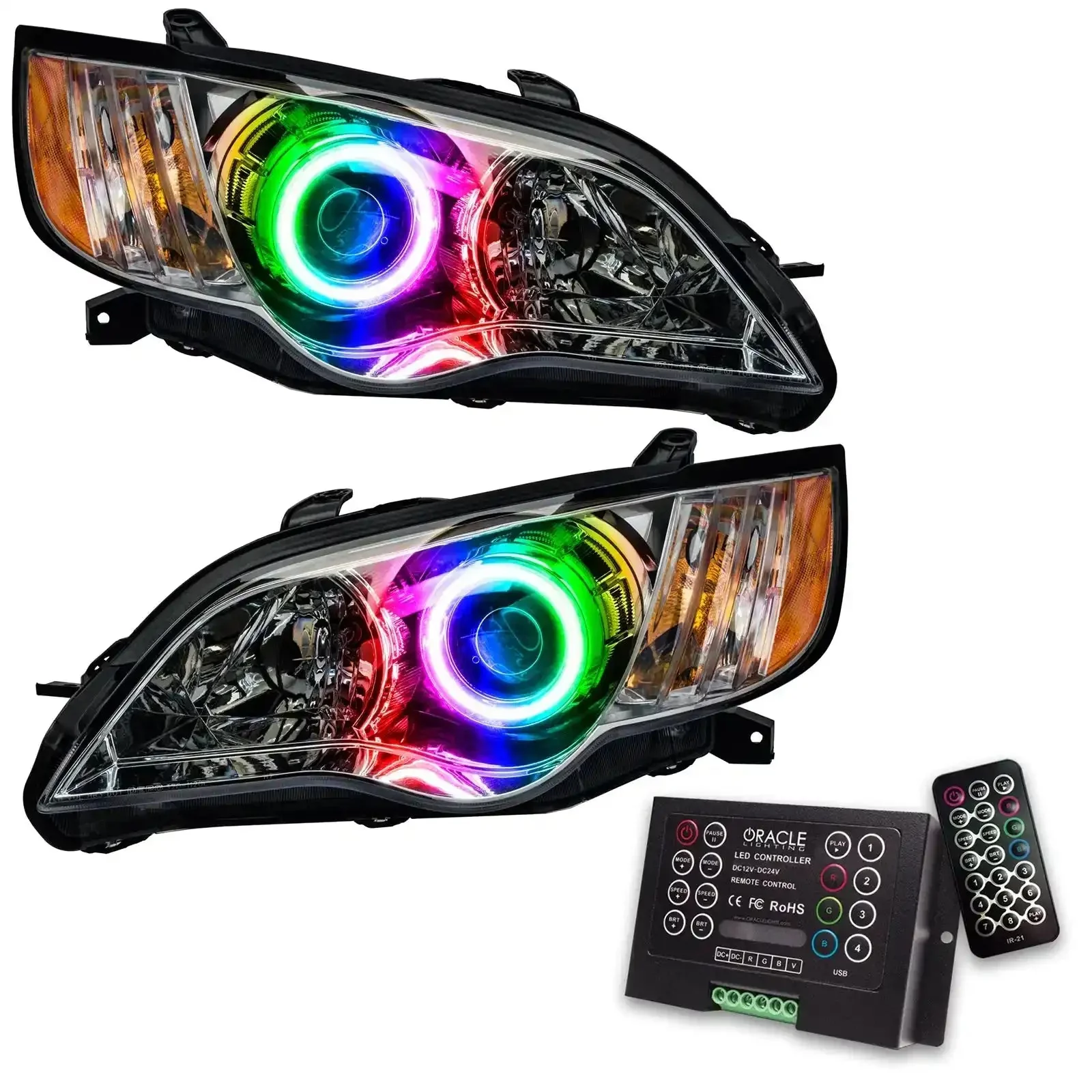 2008-2009 Subaru Legacy Pre-Assembled Headlights - Chrome - Image 23