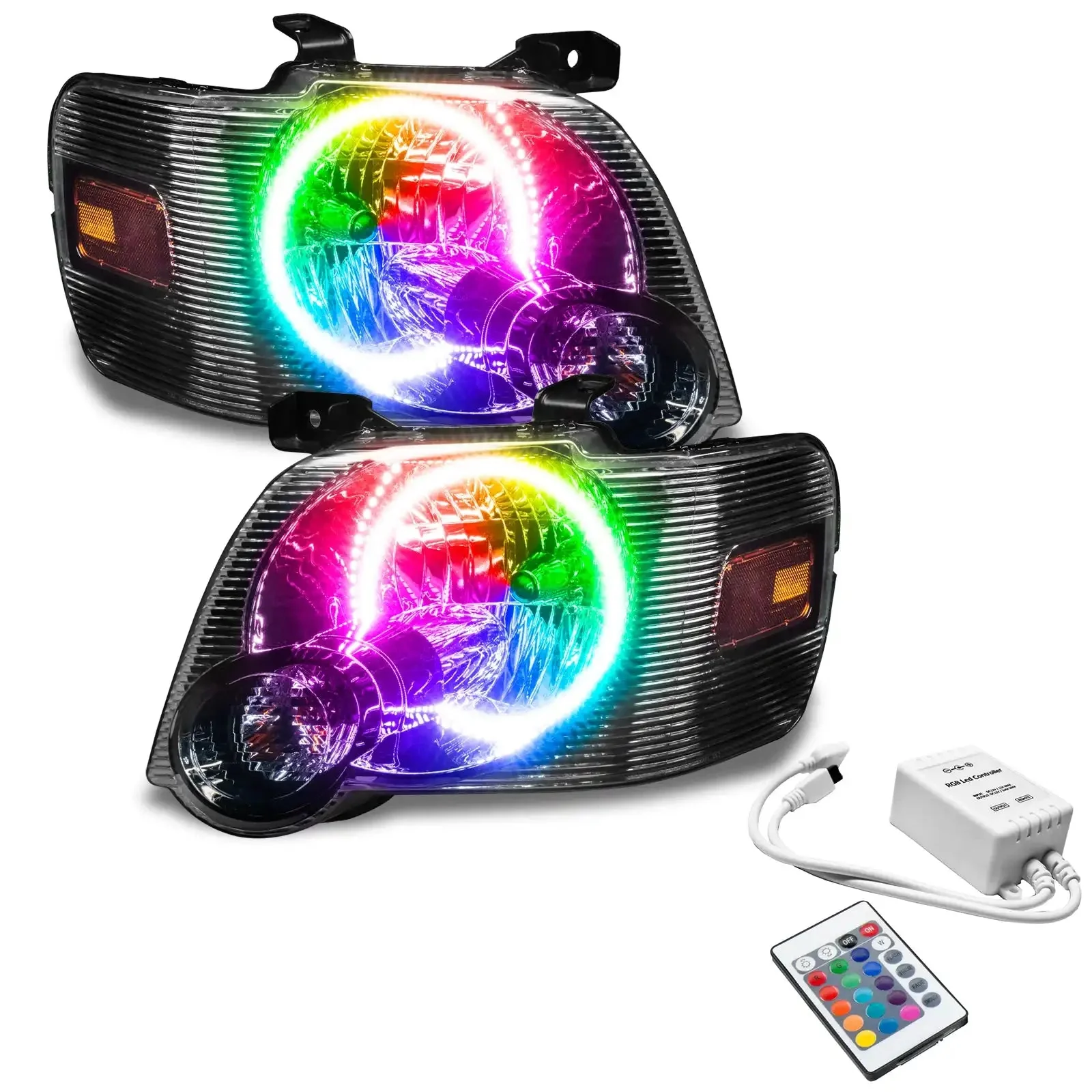 ORACLE Lighting 2008-2010 Ford Explorer Sport Trac Pre-Assembled Halo Headlights - Image 4