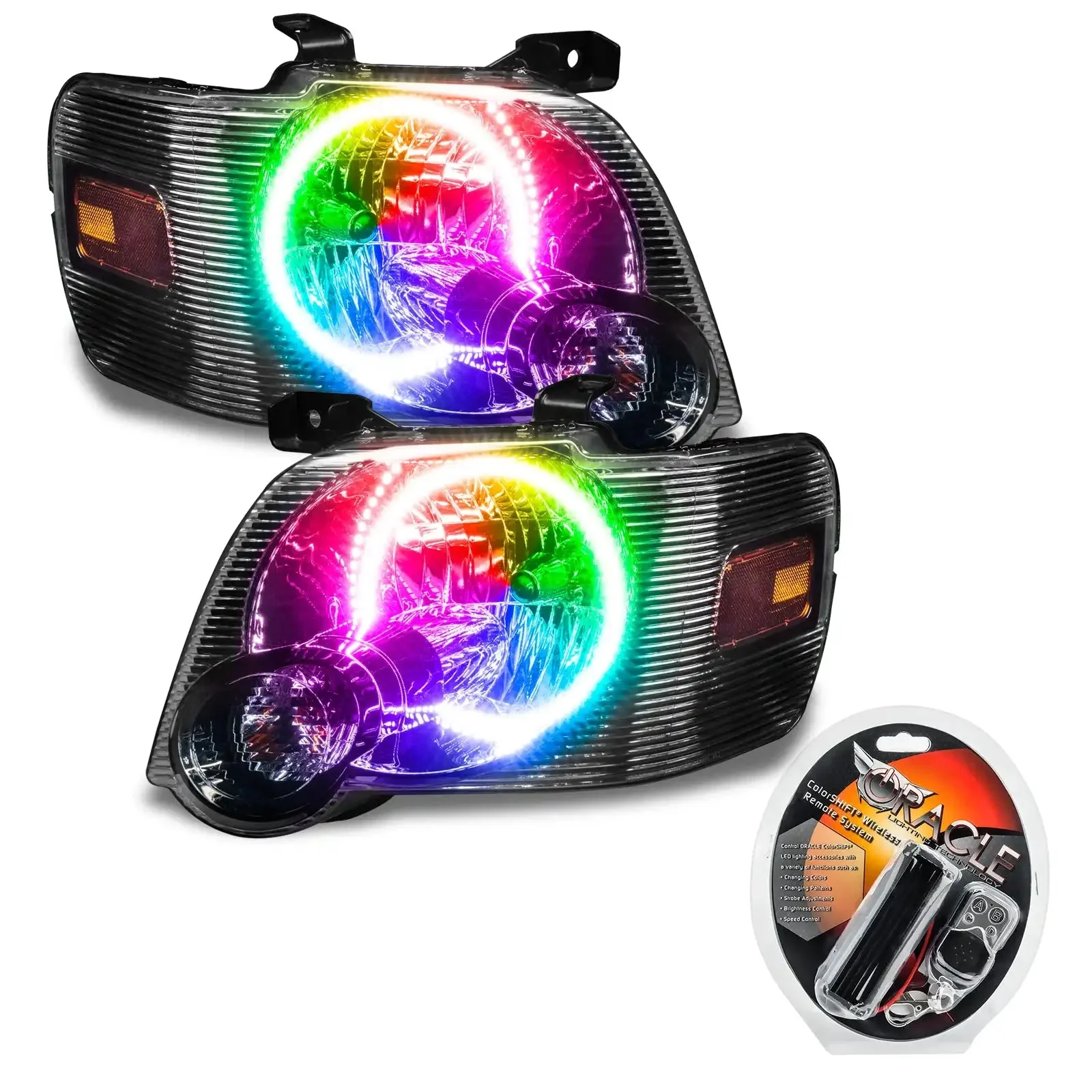 ORACLE Lighting 2008-2010 Ford Explorer Sport Trac Pre-Assembled Halo Headlights - Image 5