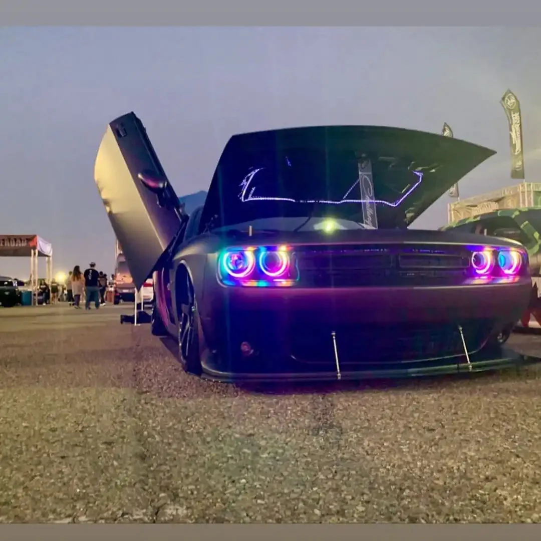 ORACLE Lighting 2008-2014 Dodge Challenger Dynamic ColorSHIFT Fog Light Halo Kit - Image 9