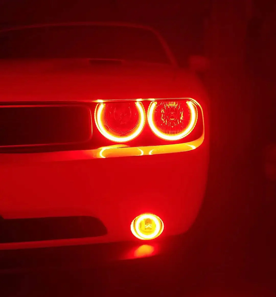 ORACLE Lighting 2008-2014 Dodge Challenger Dynamic ColorSHIFT Headlight Halo Kit - Surface Mount - Image 5
