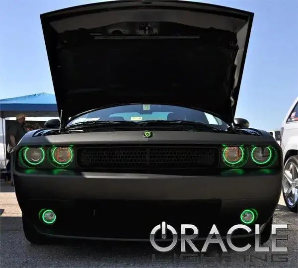 ORACLE Lighting 2008-2014 Dodge Challenger LED Fog Light Halo Kit - Standard Mount - Image 4