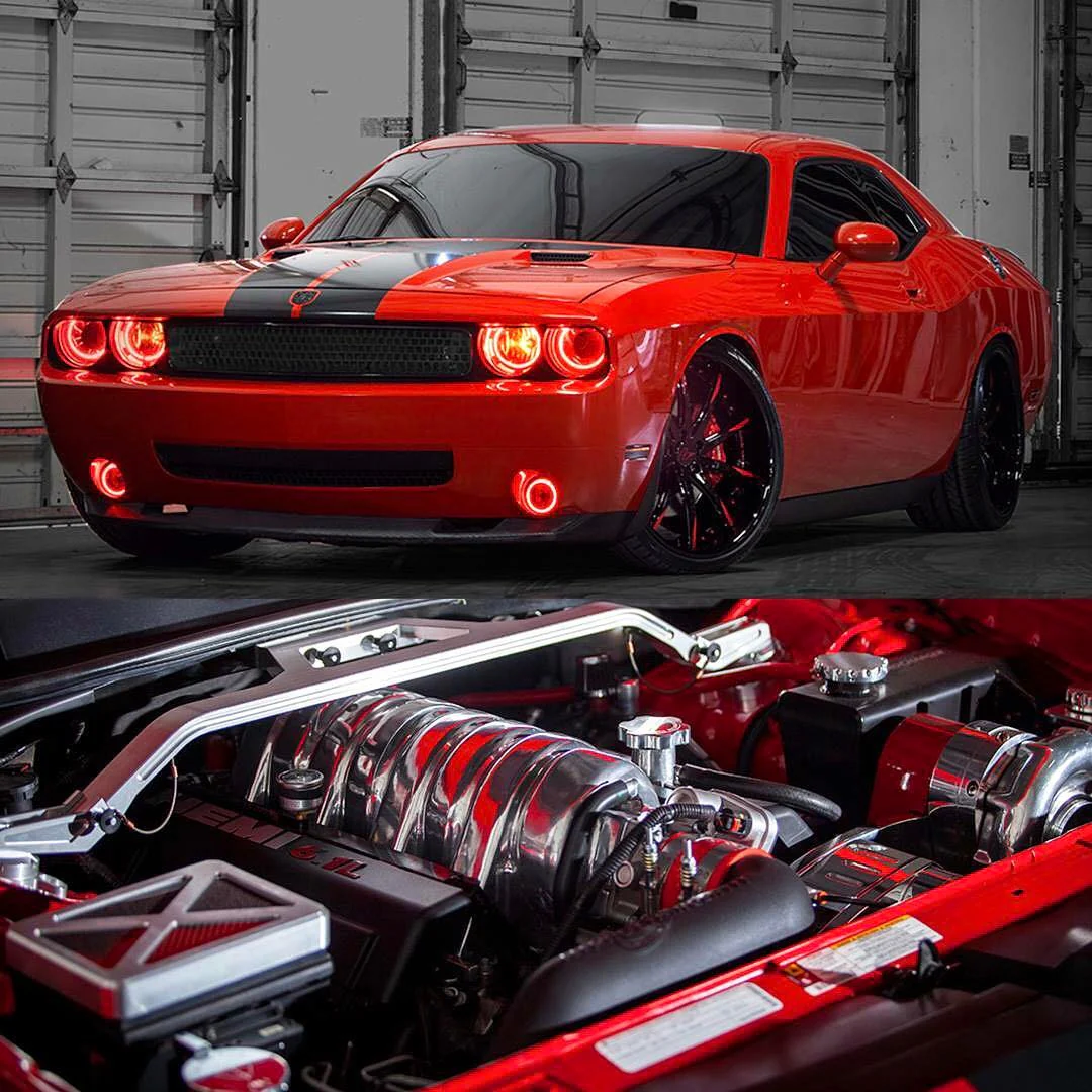 ORACLE Lighting 2008-2014 Dodge Challenger LED Headlight Halo Kit - Standard Mount - Image 29