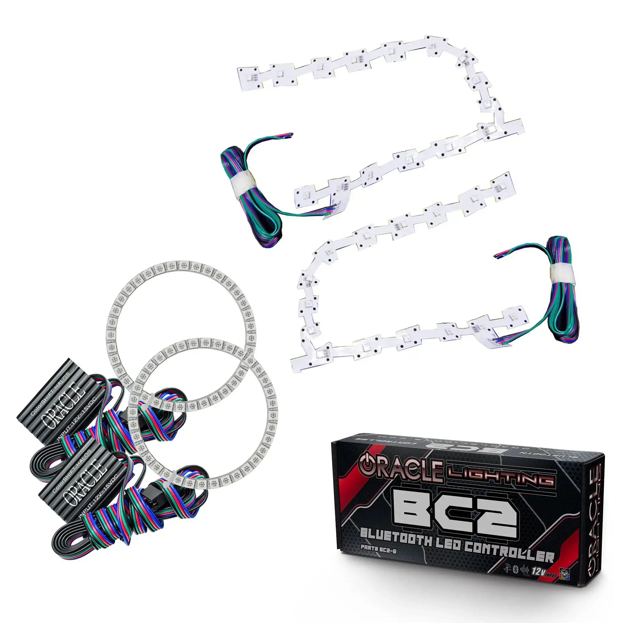 ORACLE Lighting 2011-2019 Chrysler 300C ColorSHIFT DRL Upgrade w/Halo Kit - Image 12
