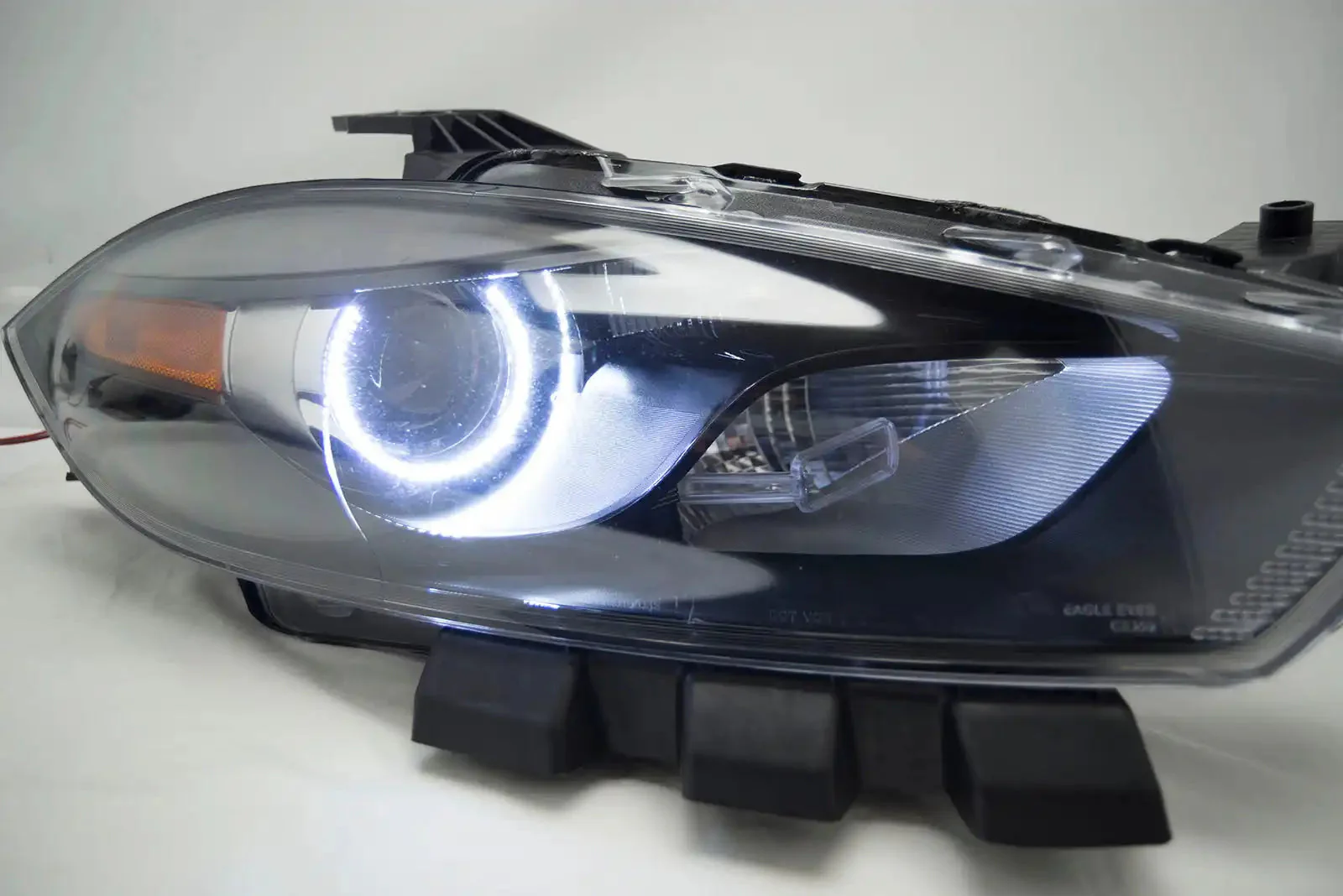 2013-2016 Dodge Dart HID Headlights - ORACLE White LED Halo Kit Pre-Installed - Image 7