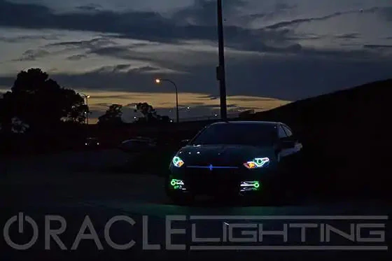 ORACLE Lighting 2013-2016 Dodge Dart LED Surface Mount Projector Fog Halo Kit - Image 10