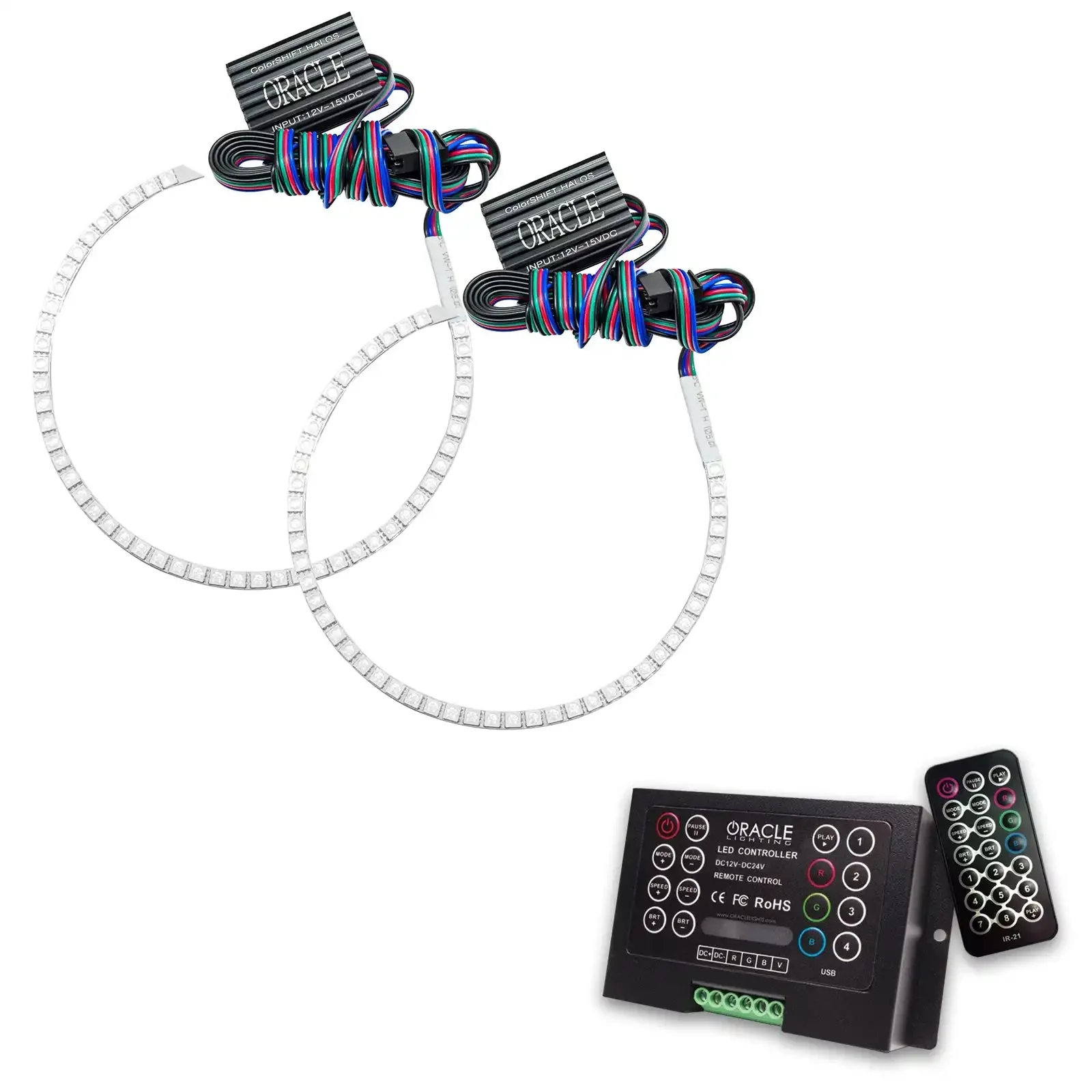 2013-2014 Ford Mustang ORACLE Halo Kit - HID (Projector) Style - Image 9