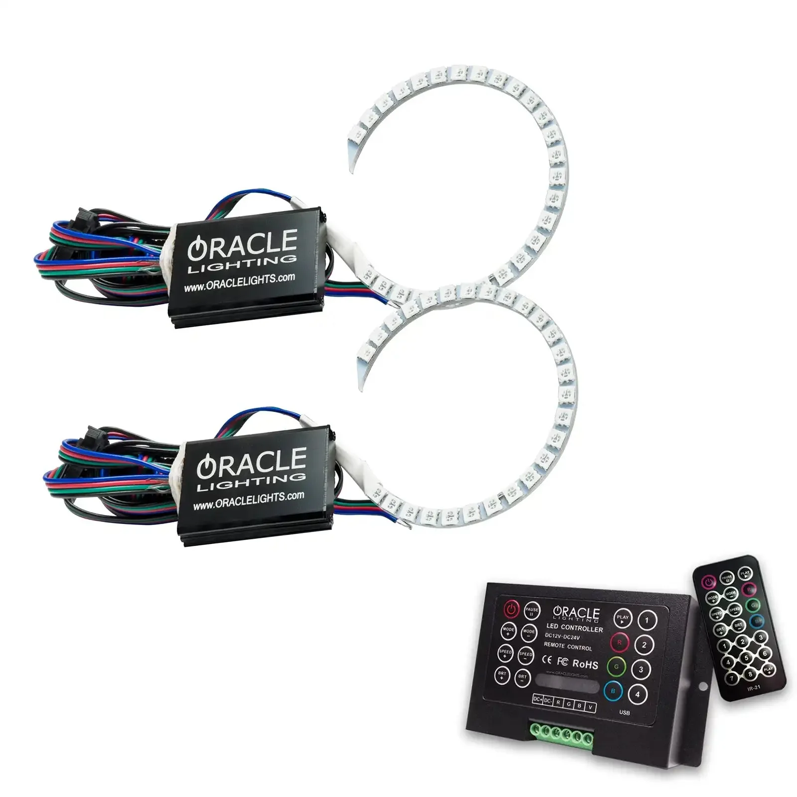 ORACLE Lighting 2014-2017 Chevrolet Impala LED Headlight Projector Halo Kit - Image 6