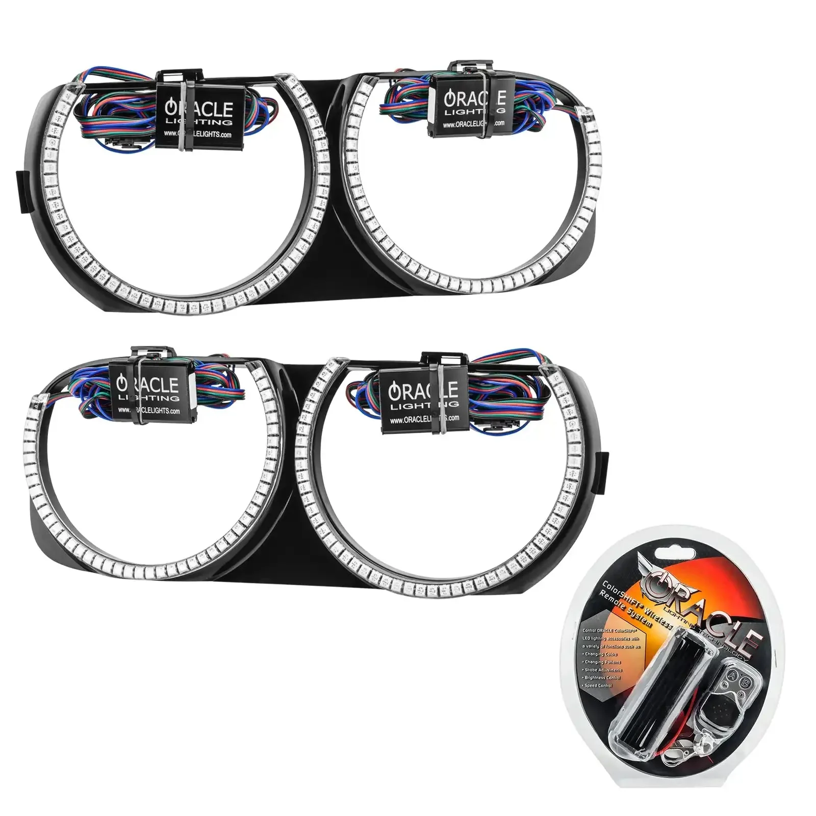 ORACLE Lighting 2015-2023 Dodge Challenger Pre-Installed Halo Headlight Bezels - Image 5
