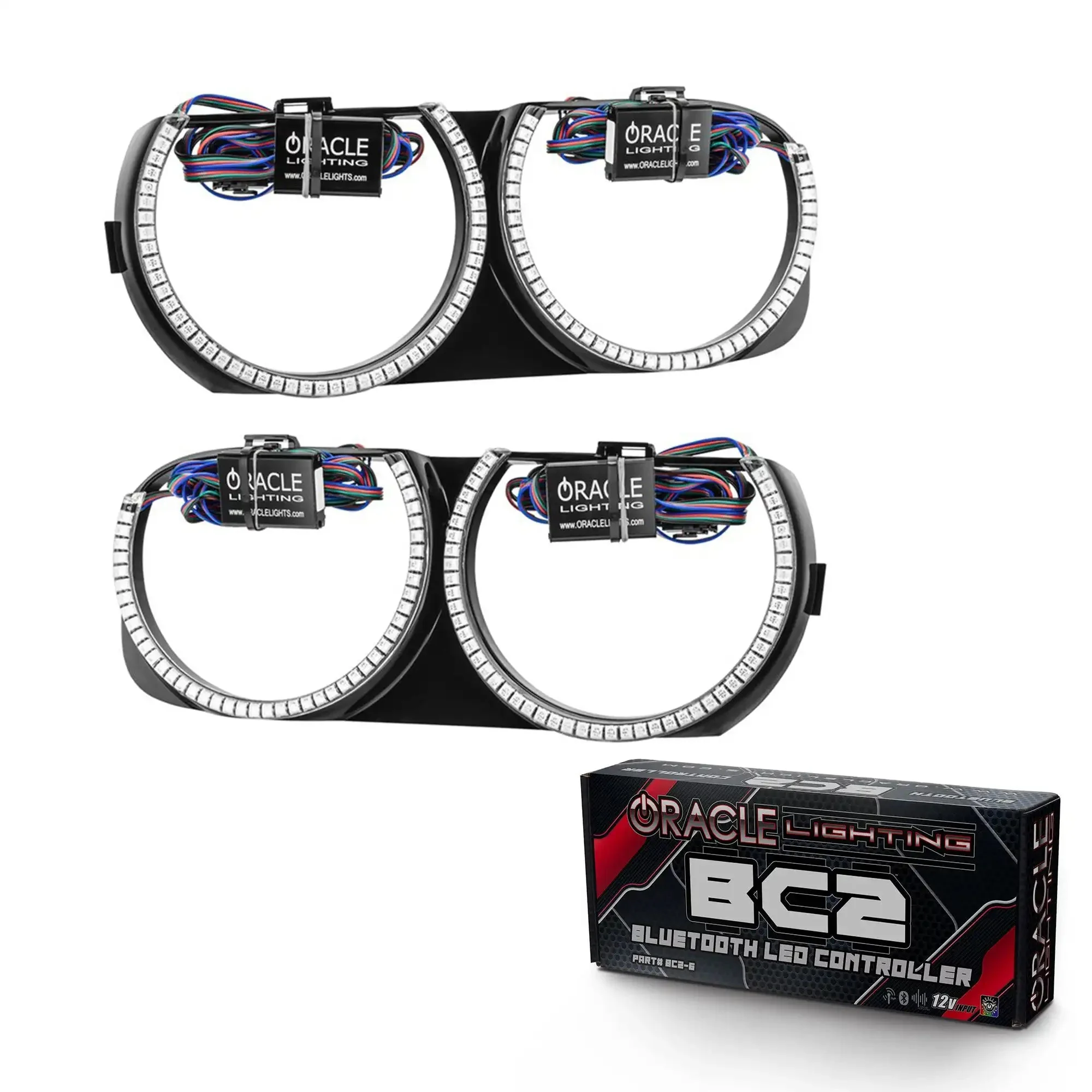 ORACLE Lighting 2015-2023 Dodge Challenger Pre-Installed Halo Headlight Bezels - Image 7