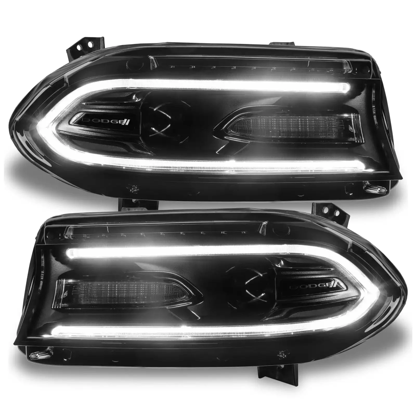 ORACLE Lighting 2015-2021 Dodge Charger ColorSHIFT RGB+W Headlight DRL Upgrade Kit - Image 7