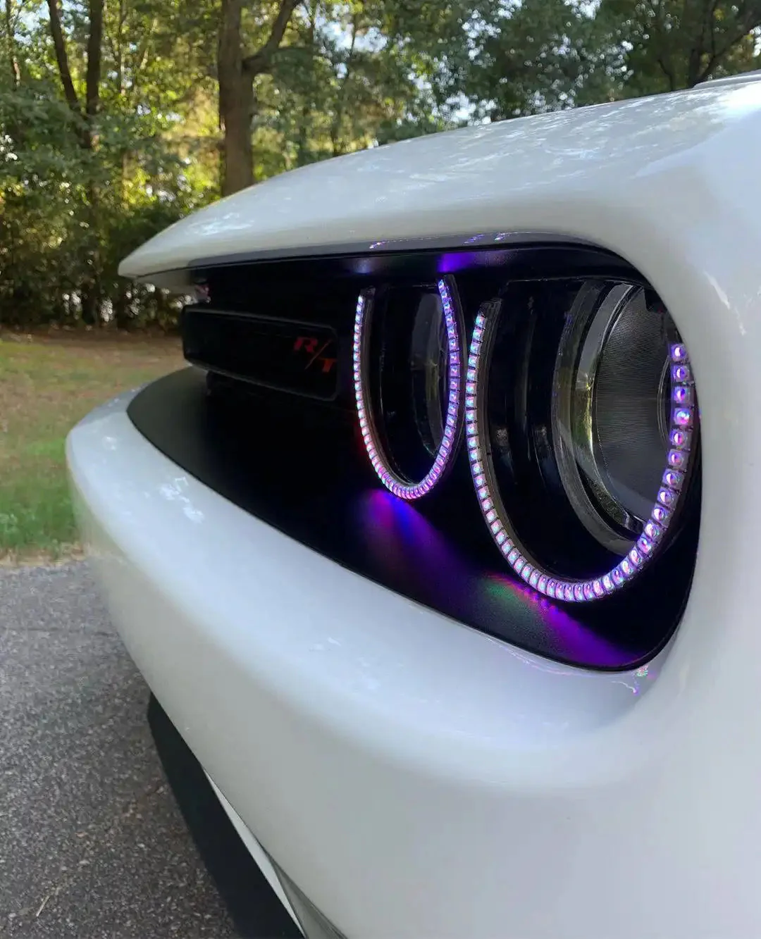 ORACLE Lighting 2015-2023 Dodge Challenger Dynamic ColorSHIFT Headlight Halo Kit - Surface Mount - Image 6