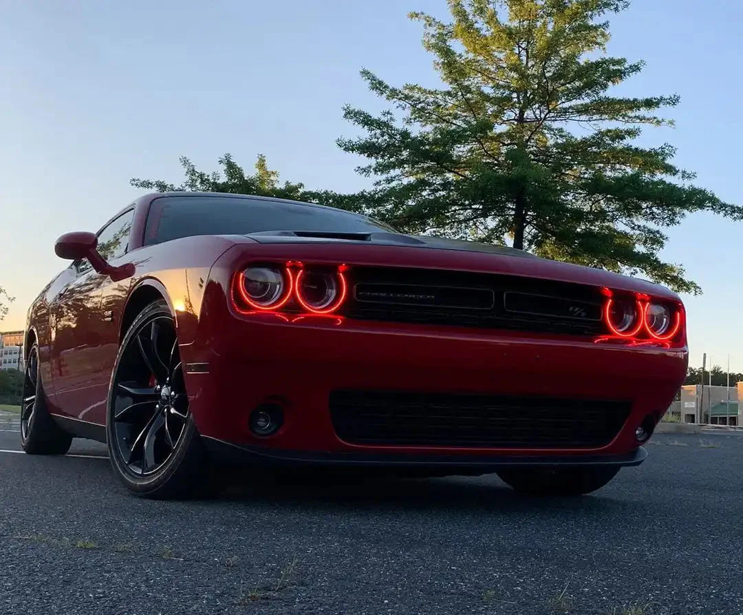ORACLE Lighting 2015-2023 Dodge Challenger Dynamic ColorSHIFT Headlight Halo Kit - Surface Mount - Image 7