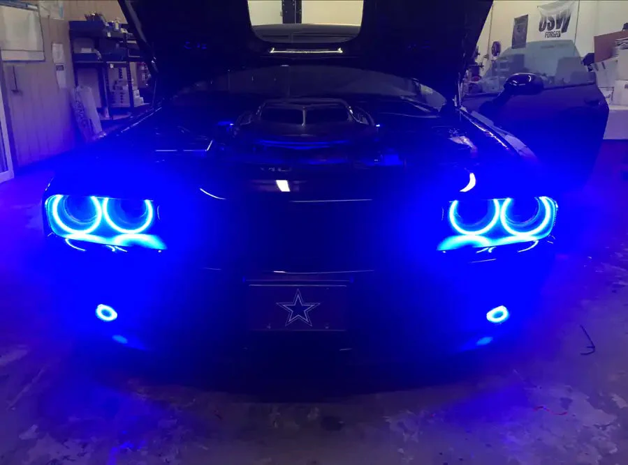 ORACLE Lighting 2015-2023 Dodge Challenger LED Surface Mount Headlight Halo Kit - Image 10