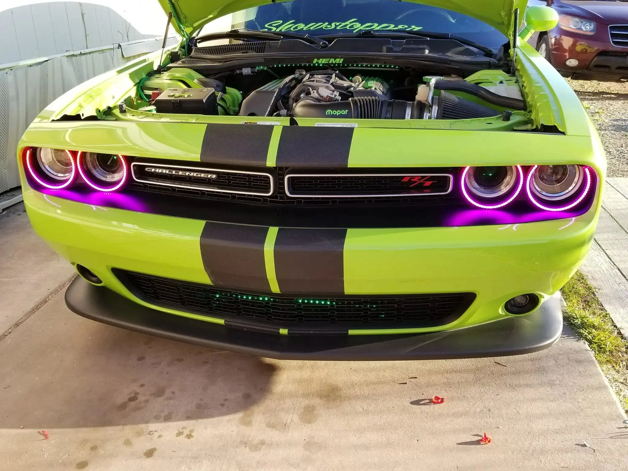 ORACLE Lighting 2015-2023 Dodge Challenger LED Surface Mount Headlight Halo Kit - Image 17