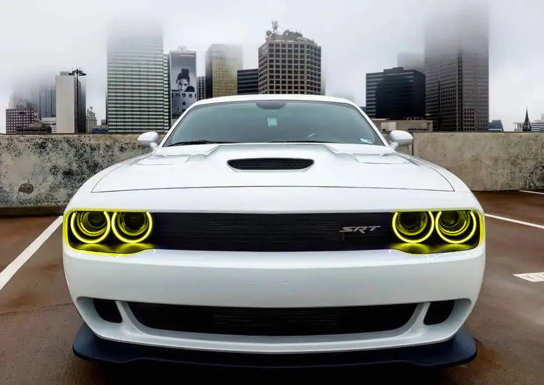 ORACLE Lighting 2015-2023 Dodge Challenger LED Surface Mount Headlight Halo Kit - Image 37