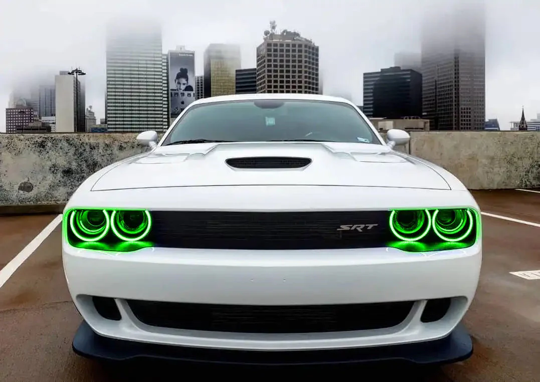 ORACLE Lighting 2015-2023 Dodge Challenger LED Surface Mount Headlight Halo Kit - Image 39